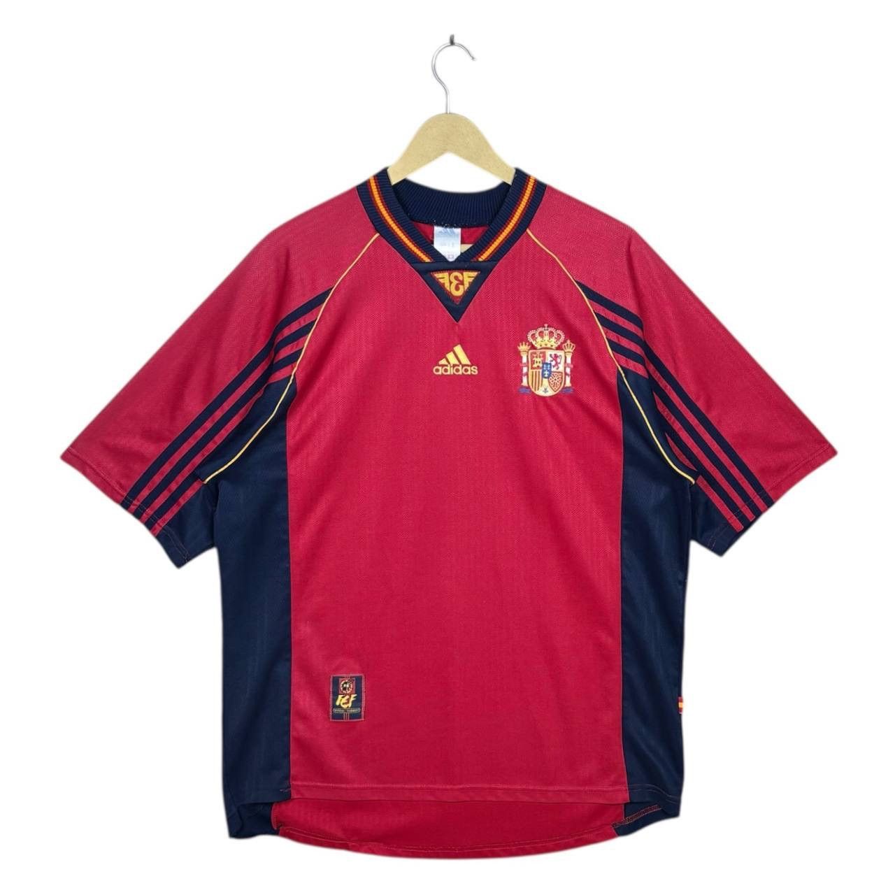 Adidas Vintage 98/99 Spain World Cup Adidas Jersey Home Red Large Size US L / EU 52-54 / 3 - 1 Thumbnail