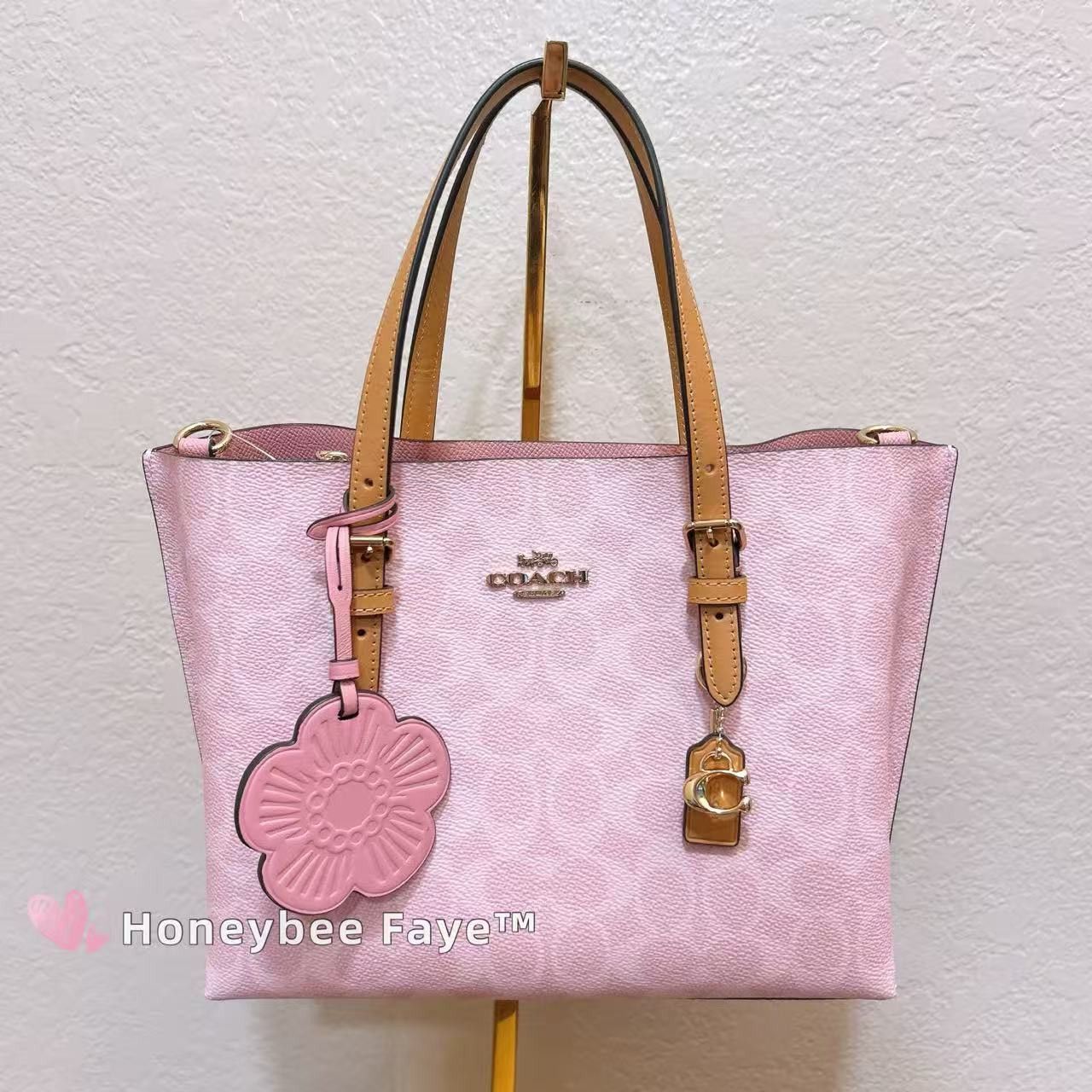 Coach Mollie Tote Bag 25 In Signature Canvas With Charms CER24 Size ONE SIZE - 3 Thumbnail