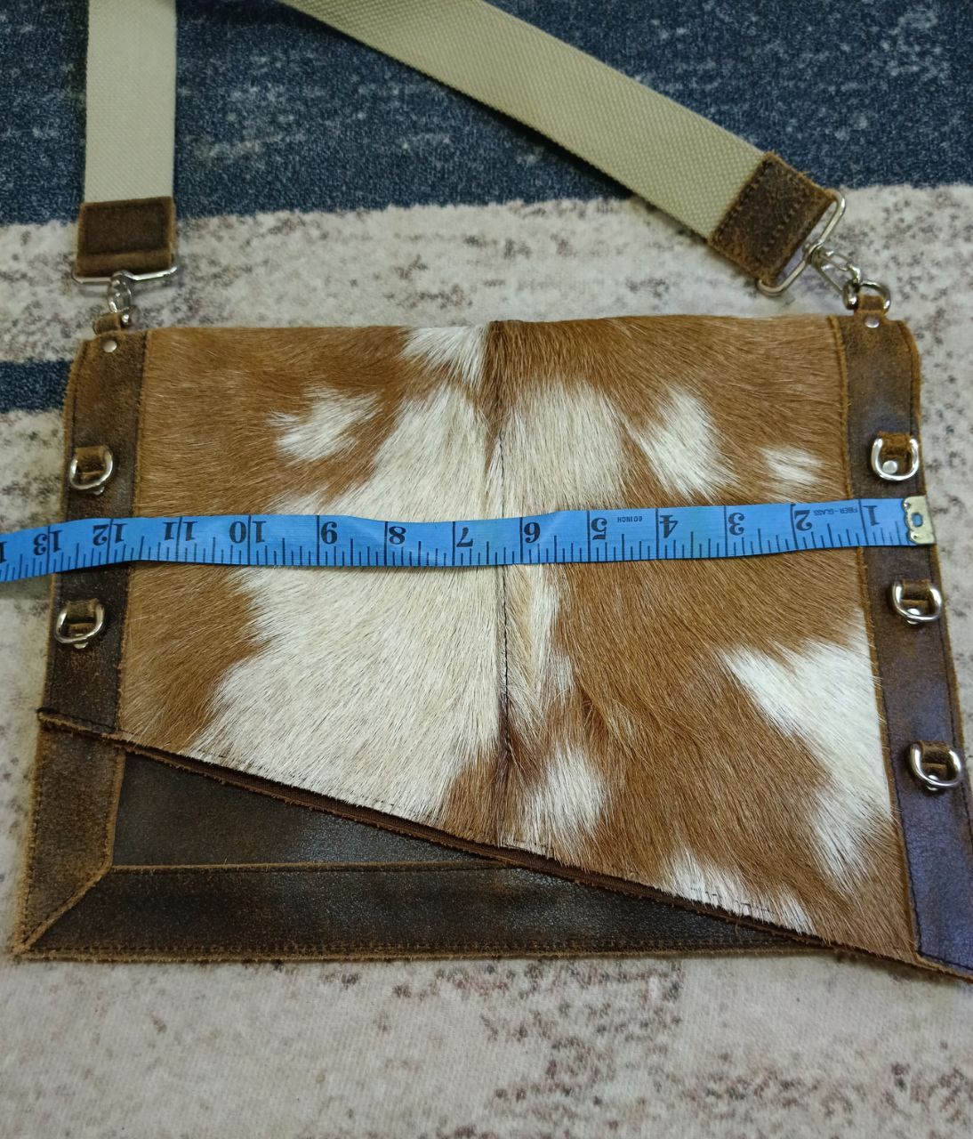 Leather × Vintage CAL PRODUCED HORSE HAIR LEATHER SLING/CROSBODY Size ONE SIZE - 8 Thumbnail