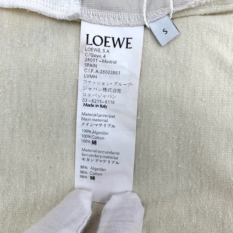 Loewe Loewe Patchwork logo embroidered cotton round neck short s Size S / US 4 / IT 40 - 7 Thumbnail