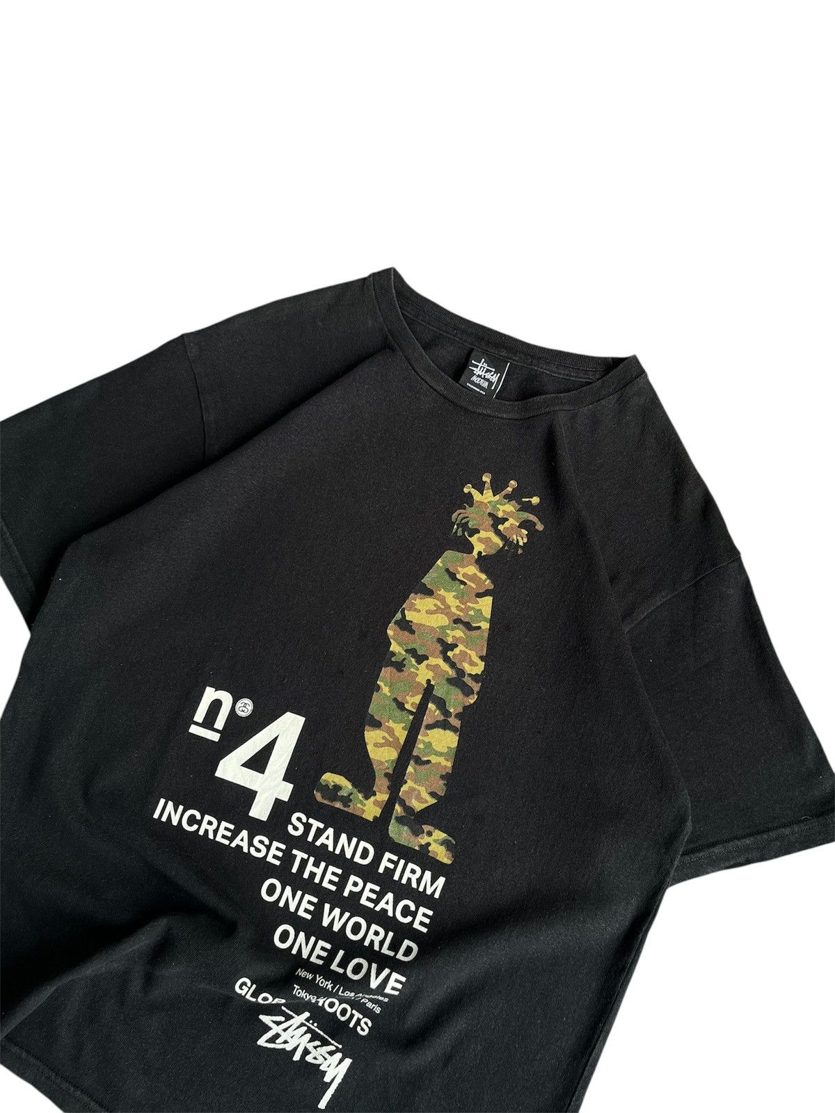 Stussy Vintage stussy No 4 shadow man global roots Size US M / EU 48-50 / 2 - 2 Thumbnail
