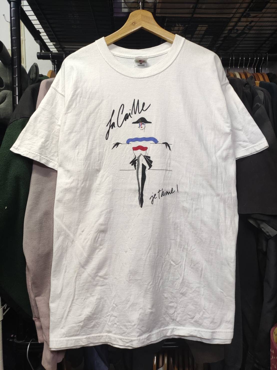 Vintage Vtg 90's Tony Viramontes Paris Fashion Art Promo T-Shirt Size US XL / EU 56 / 4 - 2 Thumbnail
