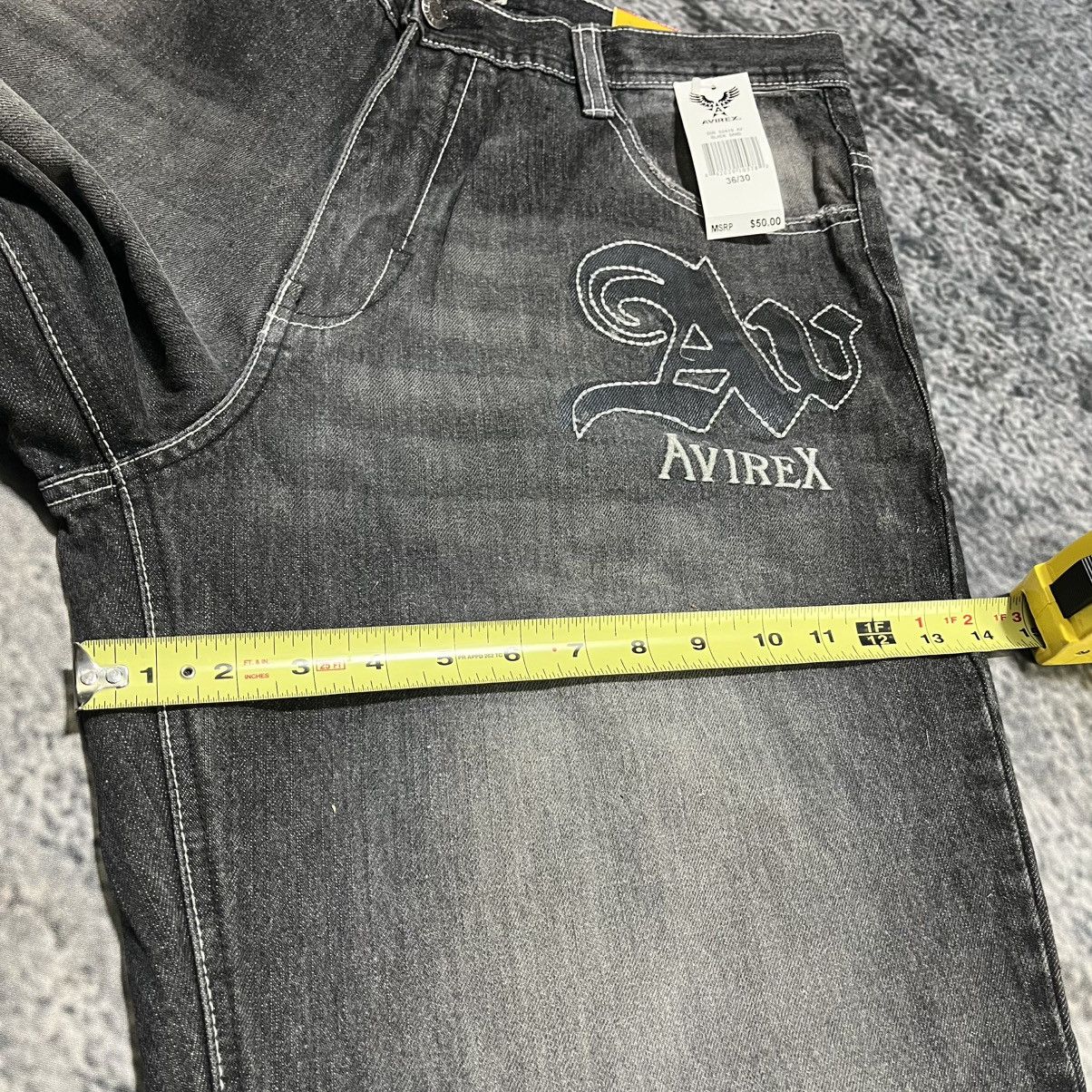 Avirex VINTAGE Y2K AVIREX BAGGY WIDE LEG GRUNGE SKATER JEANS NEW Size US 36 / EU 52 - 19 Thumbnail