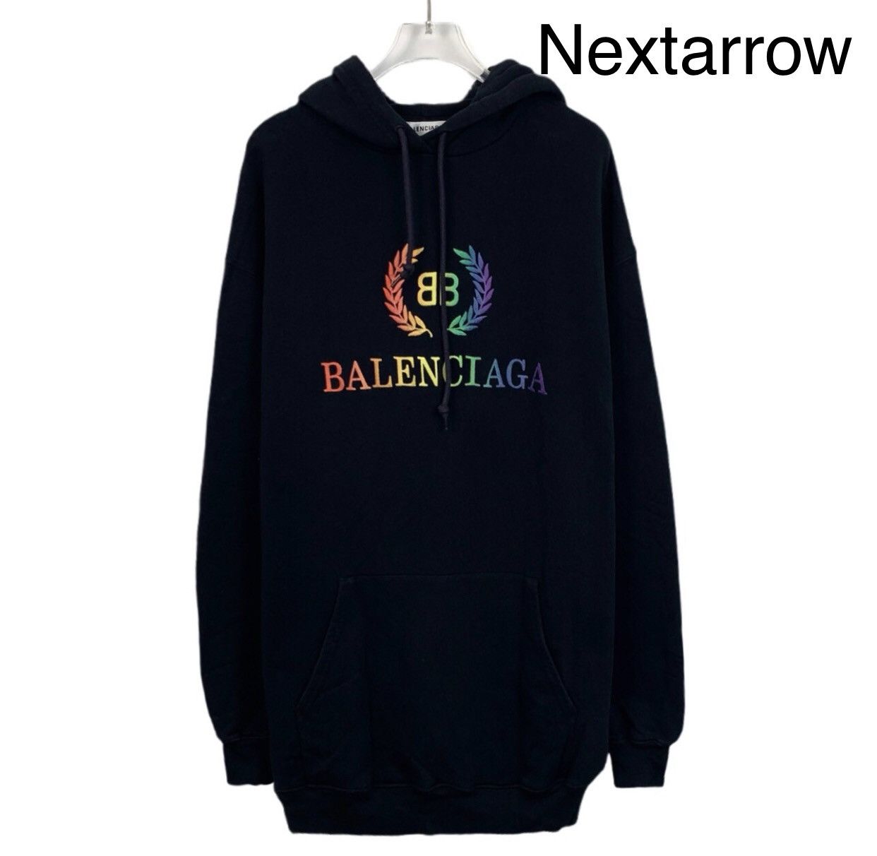 Balenciaga Balenciaga black logo gradient print long sleeved sweatshirt Size US XS / EU 42 / 0 - 1 Thumbnail