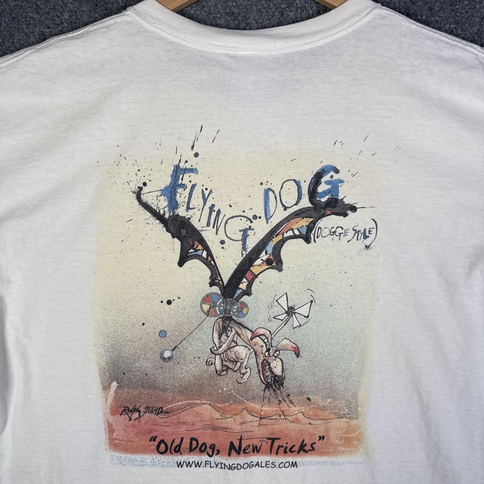 Vintage Vintage Ralph Steadman Shirt Mens XL White Art Abstract Beer Size US XL / EU 56 / 4 - 1 Thumbnail