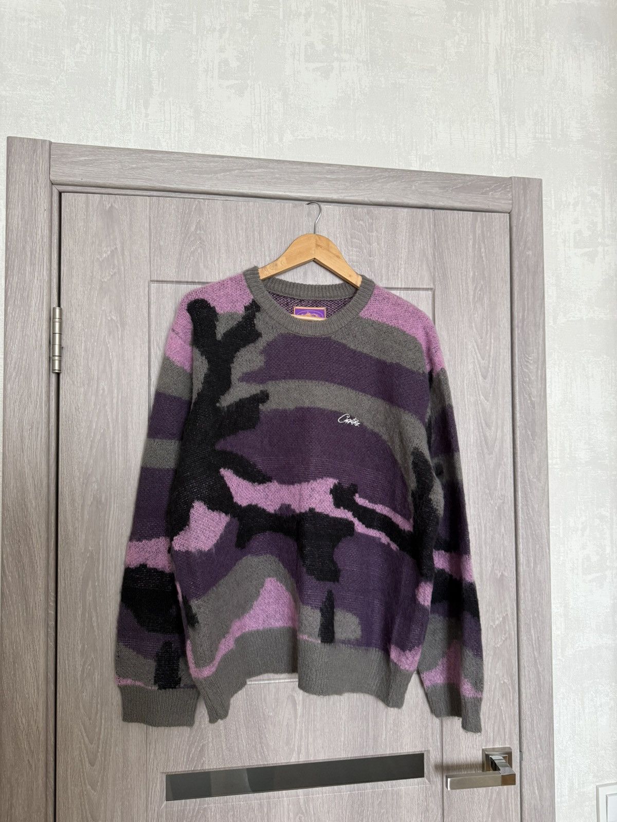 Corteiz Corteiz Mohair Knit Sweatshirt Sakura Camo Size US L / EU 52-54 / 3 - 2 Thumbnail