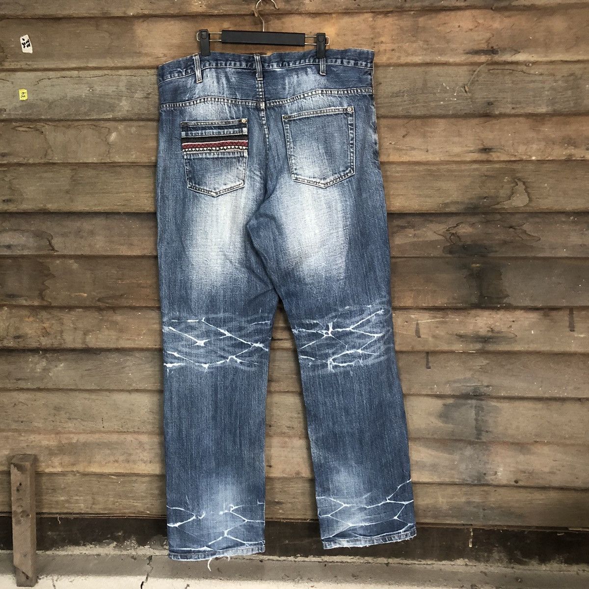In The Attic In The Attic Blue Distressed Denim Pants #7320 Size US 38 / EU 54 - 12 Thumbnail