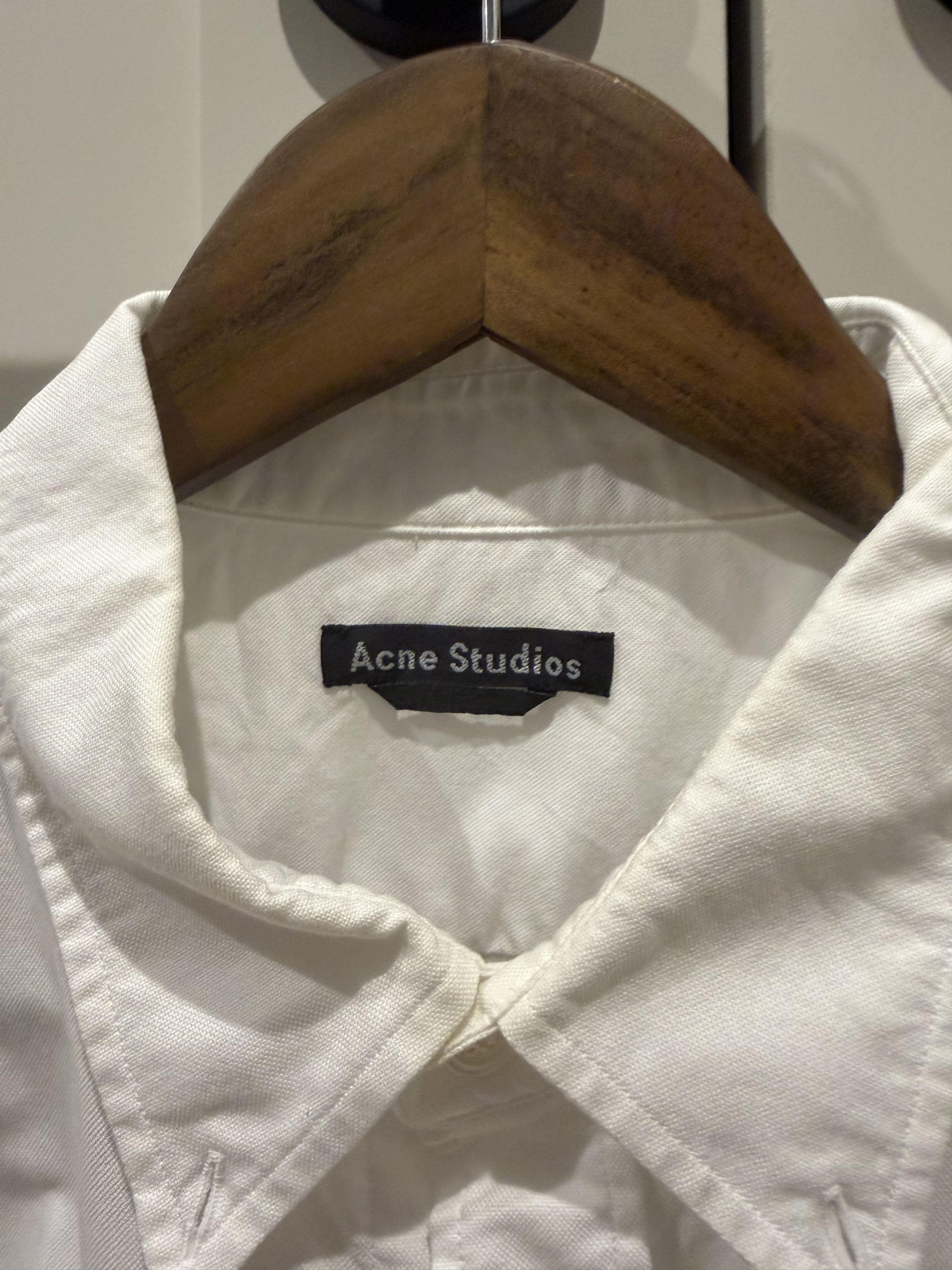 Acne Studios Acne Ohio Face Oxfort Shirt Size US M / EU 48-50 / 2 - 4 Thumbnail