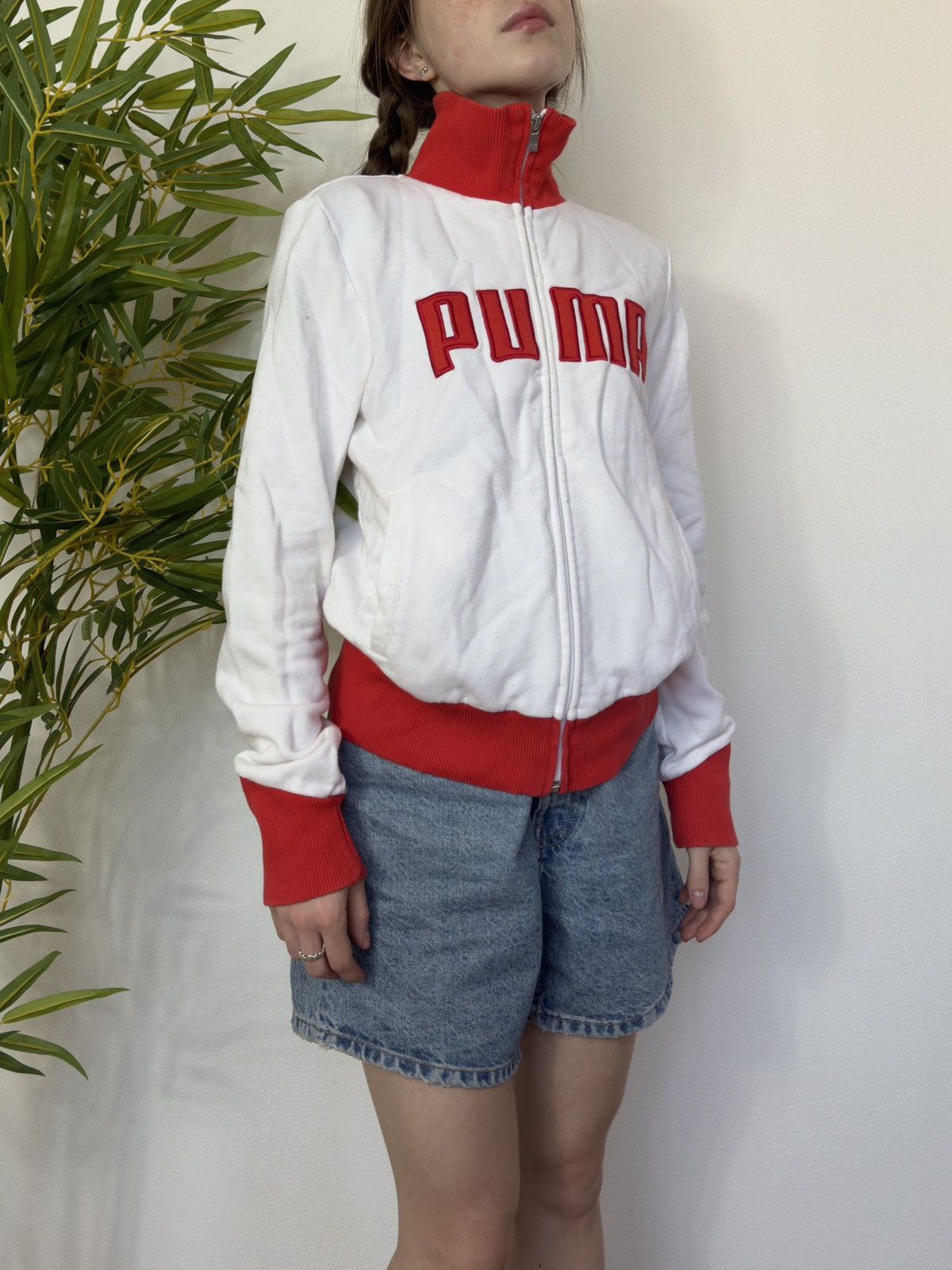 Puma VINTAGE PUMA Y2K 2000s ZIP SWEATSHIRT Size M / US 6-8 / IT 42-44 - 2 Thumbnail
