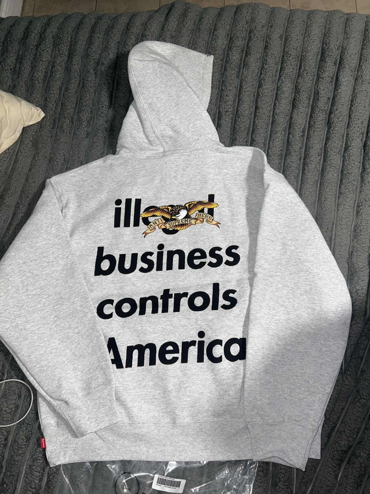 Antihero × Supreme Supreme x antihero ibca hooded sweatshirt ash grey large Size US L / EU 52-54 / 3 - 1 Thumbnail