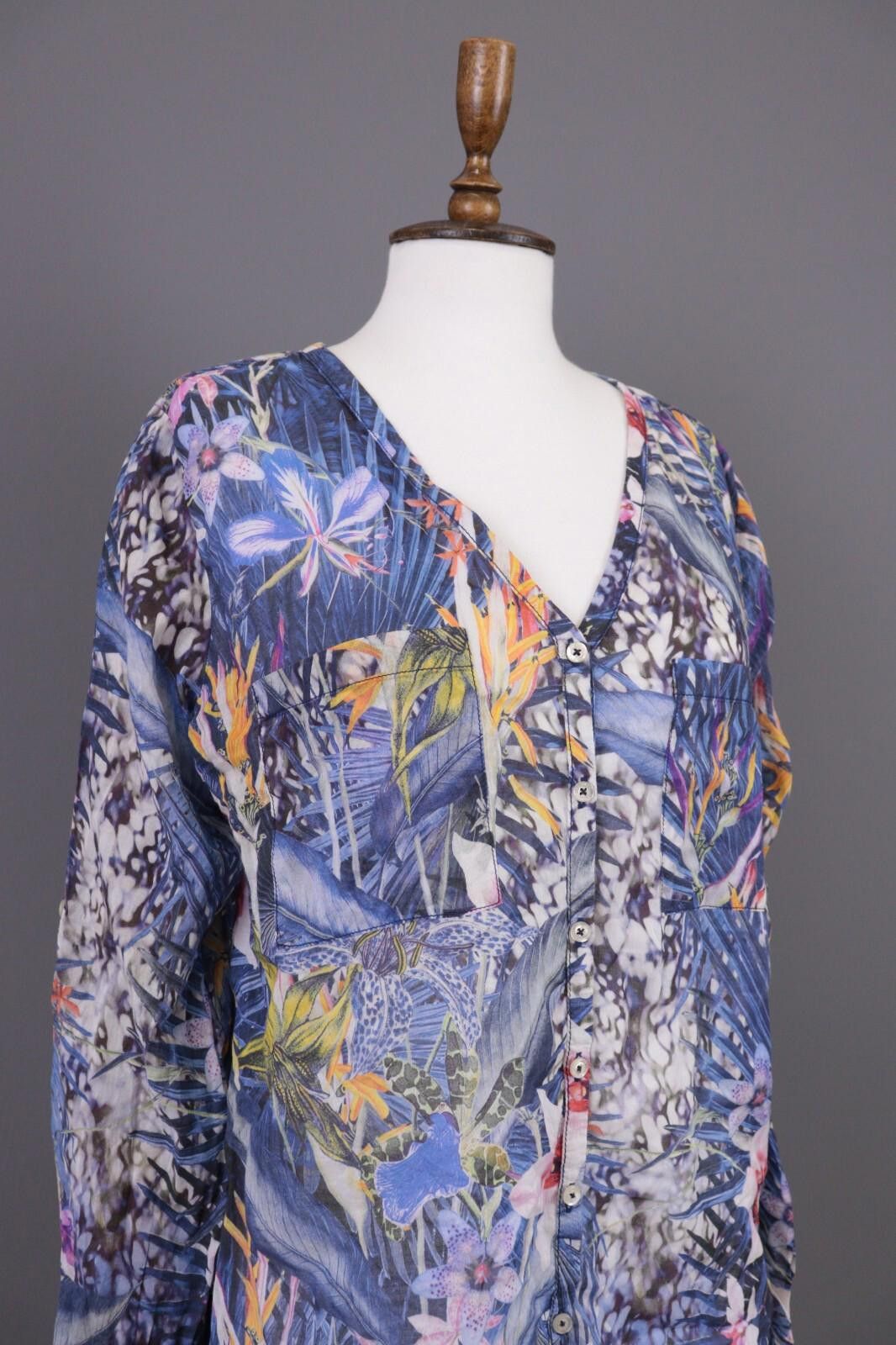 Designer Emily Van Den Bergh Multicolor Floral Shirt Size 42 / L Size M / US 6-8 / IT 42-44 - 6 Thumbnail
