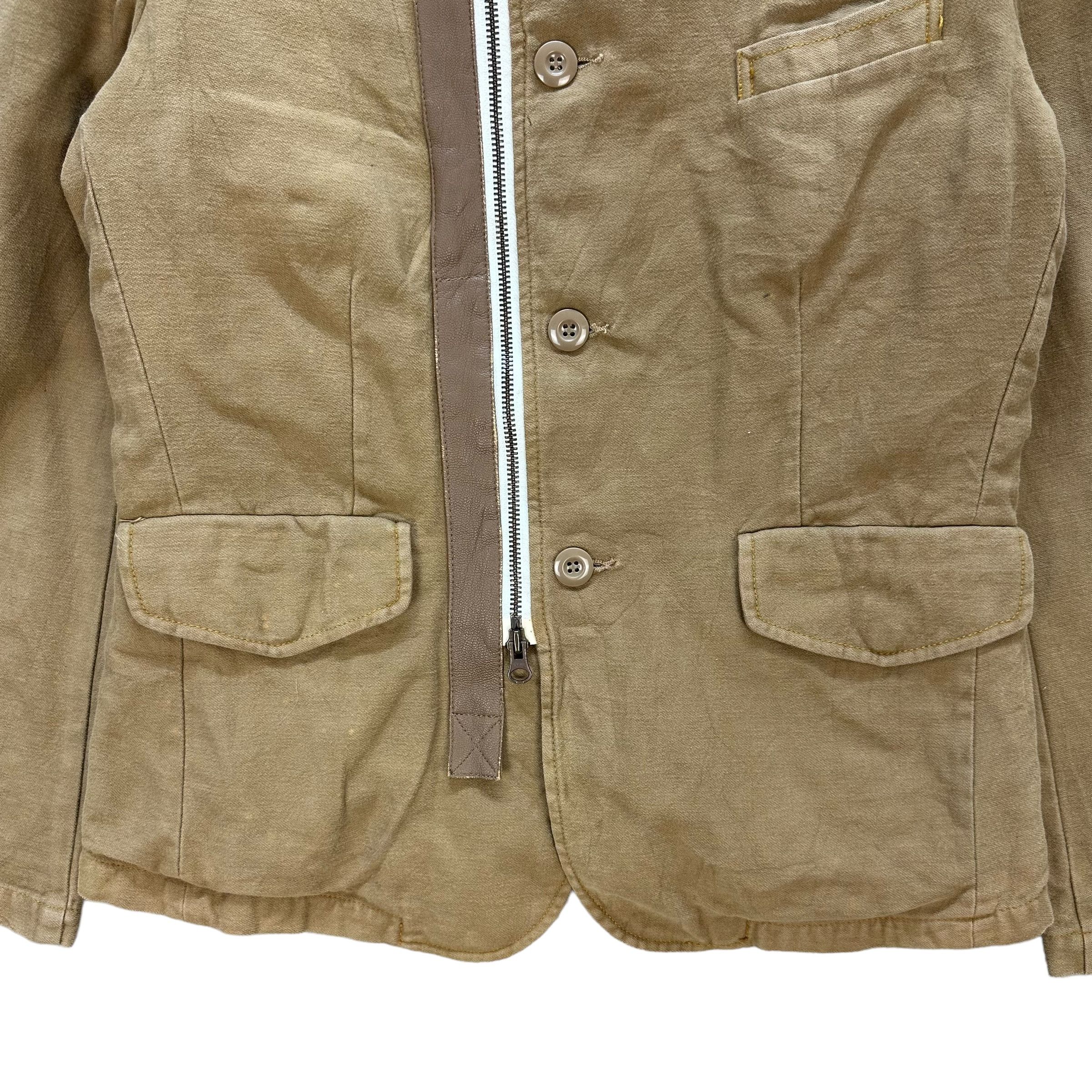 Brooklyn Cloth BROOKLYN OVERALL Asymmetrical Jacket #A40-0921 Size M / US 6-8 / IT 42-44 - 3 Thumbnail