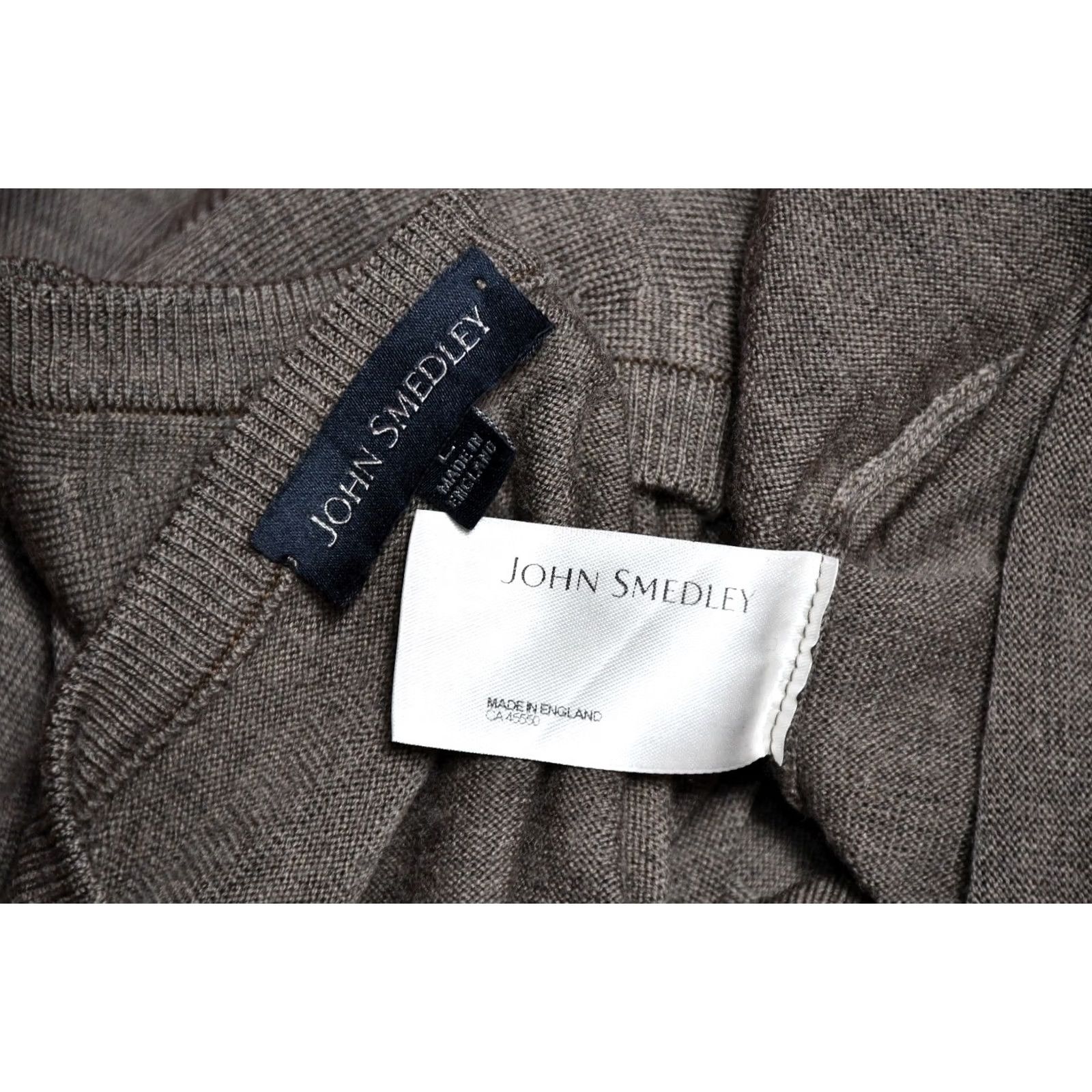 John Smedley John Smedley Merino Wool Vest Sweater L Men Brown V-Neck Jacket Style Shirt Size US L / EU 52-54 / 3 - 7 Thumbnail