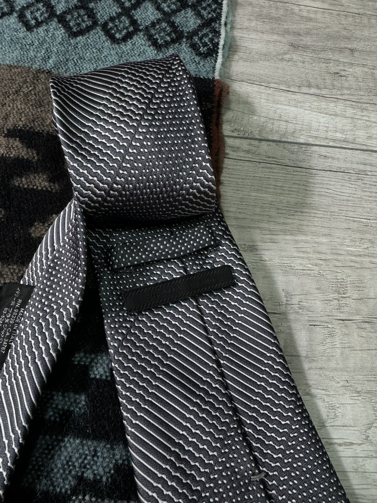 Prada Prada Silk Tie Size ONE SIZE - 4 Thumbnail