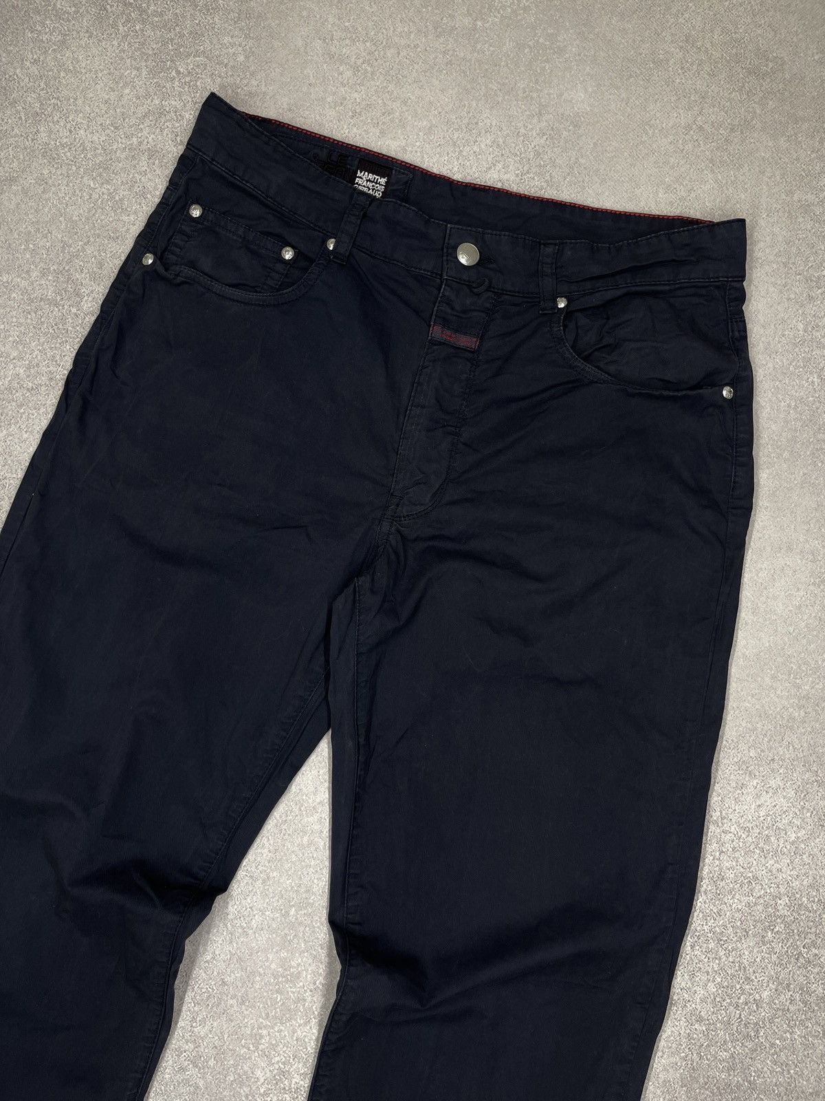 Marithe + Francois Girbaud Marithe Francois Girbaud Navy Chino Pants Trouser Size US 31 - 3 Thumbnail