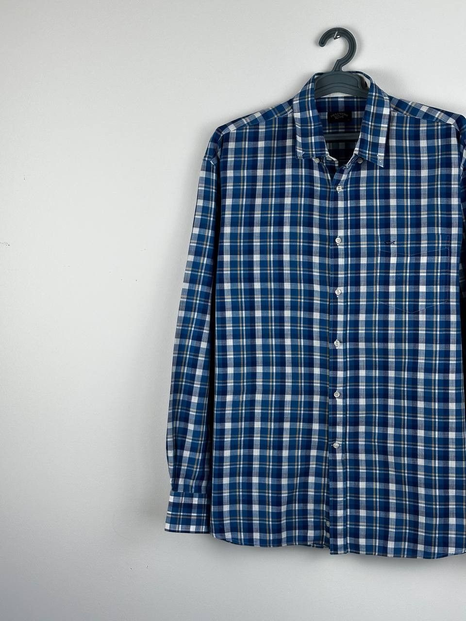 Designer × Paul & Shark Paul Shark Luxury Check Blue Shirt Size XXL Size US XXL / EU 58 / 5 - 2 Thumbnail