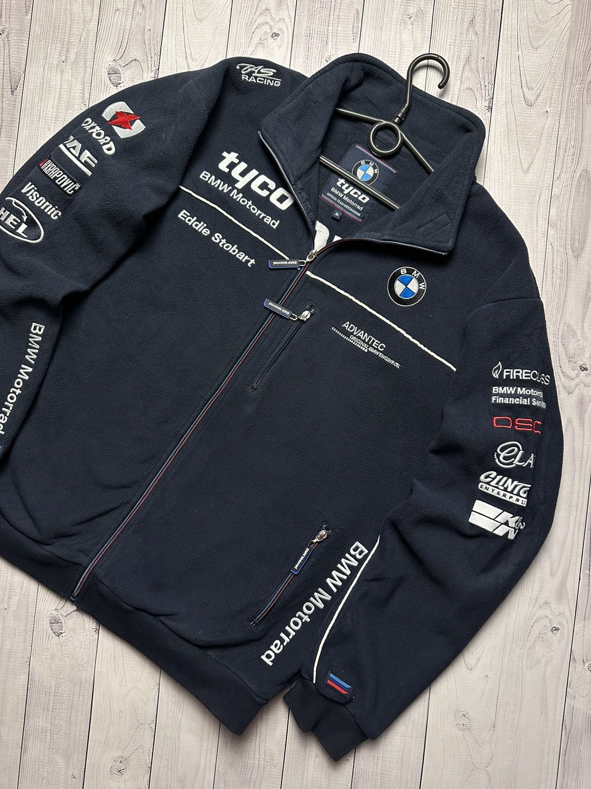 BMW × Vintage Vintage BMW racing fleece jacket logo rare size XL Size US XL / EU 56 / 4 - 3 Thumbnail