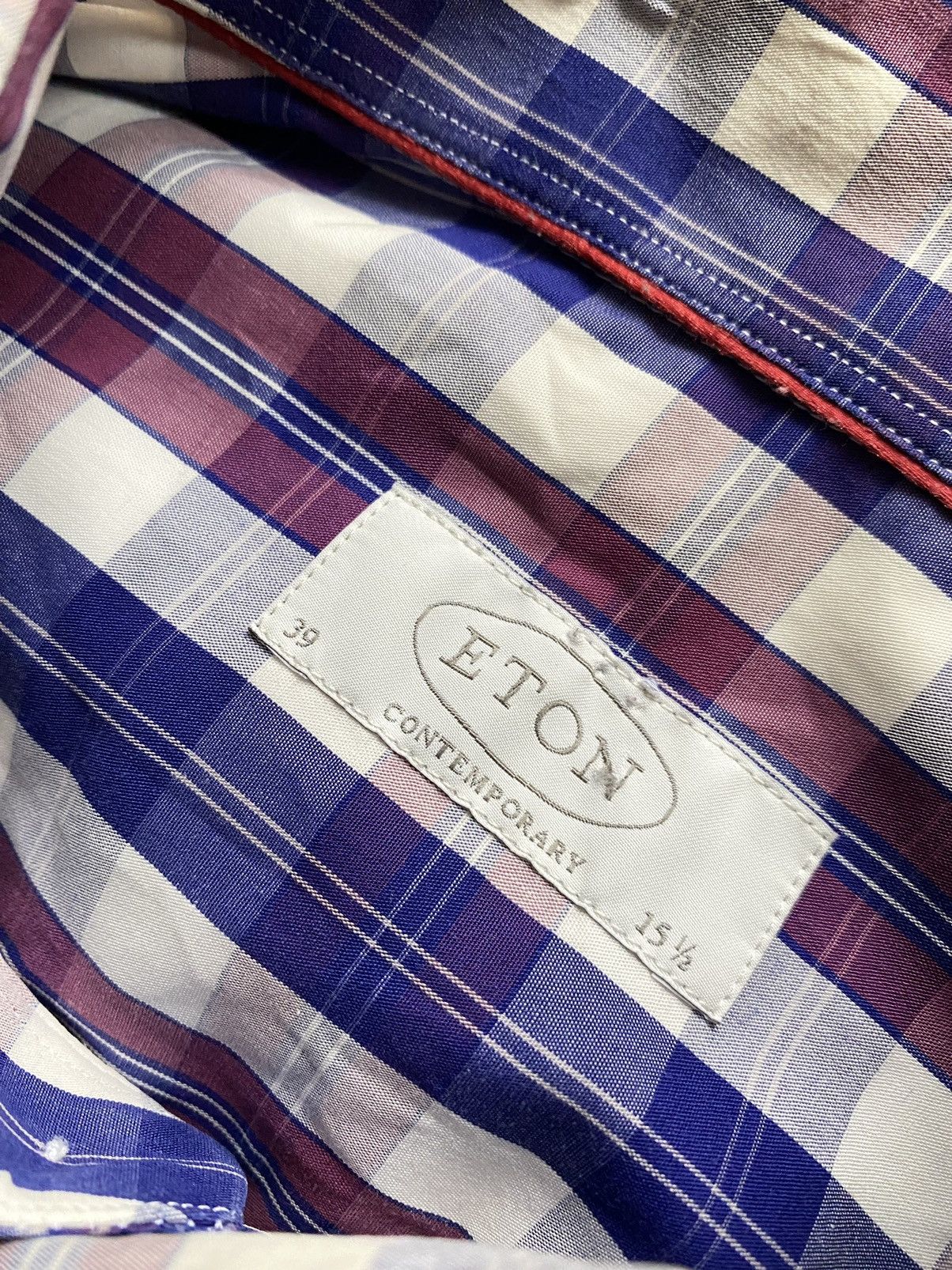 Designer Eton Contemporary check ls shirt Size US M / EU 48-50 / 2 - 3 Thumbnail