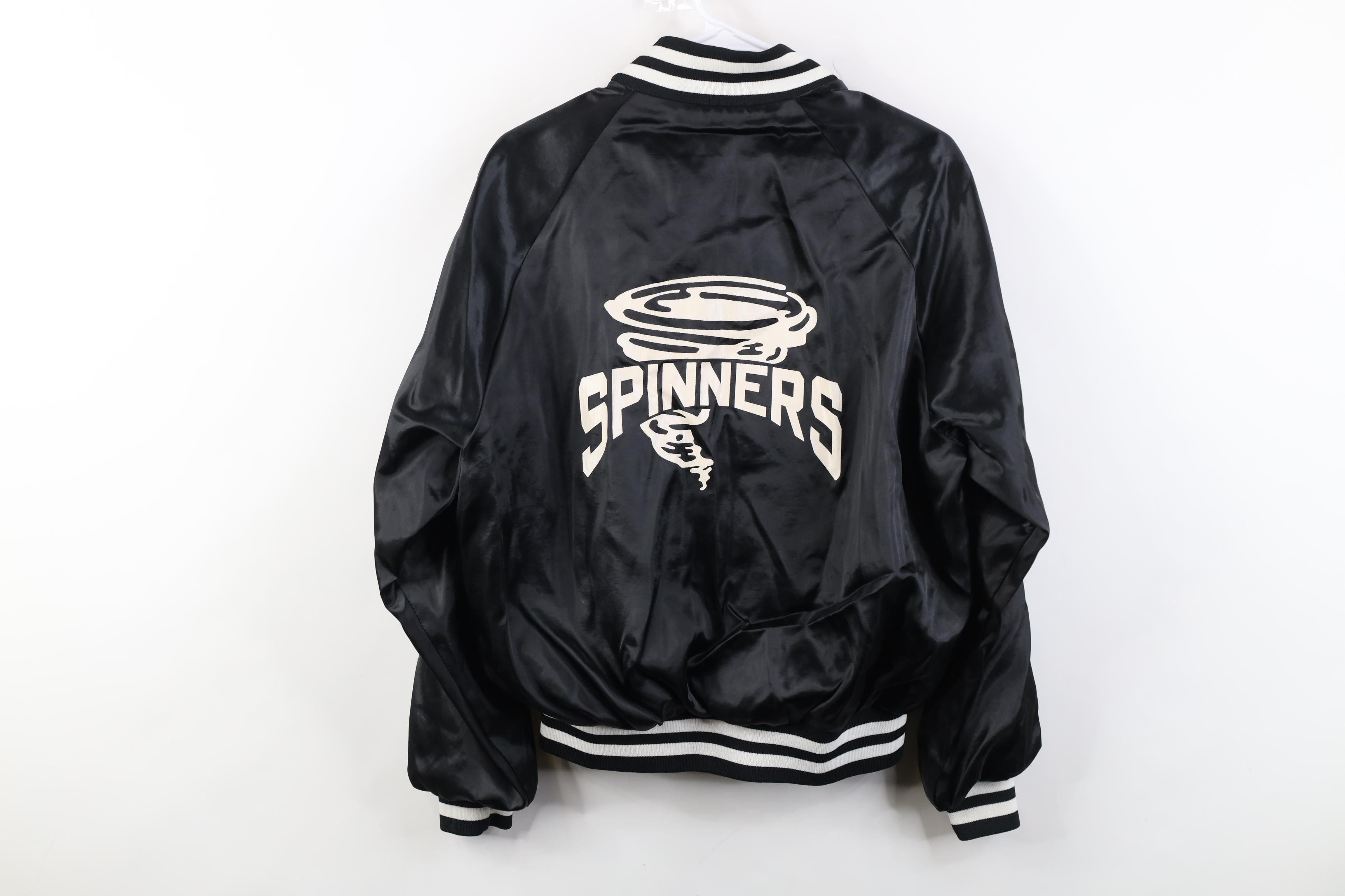 Vintage Vintage 80s Spinners Lined Satin Bomber Jacket USA Size M / US 6-8 / IT 42-44 - 15 Thumbnail