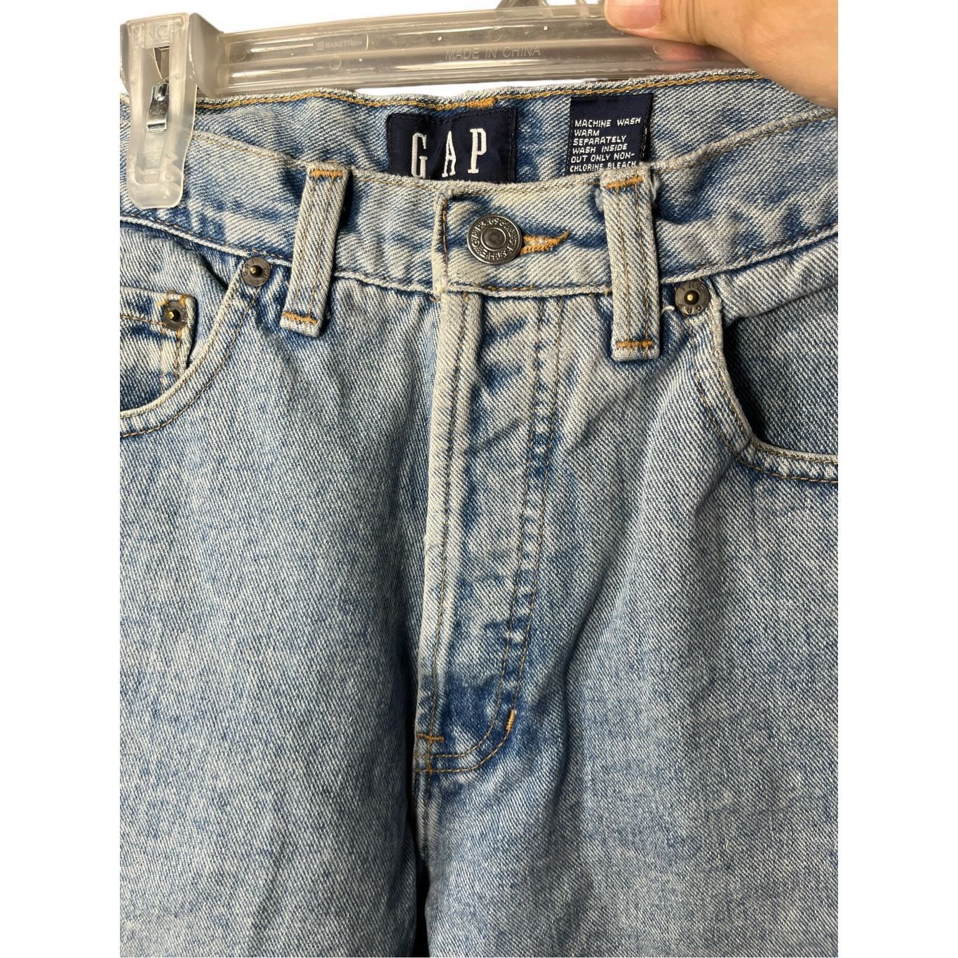 Gap Vintage Gap Button Fly High Rise Mom Jeans Size 11/12 Size 34" / US 12 / IT 48 - 5 Thumbnail