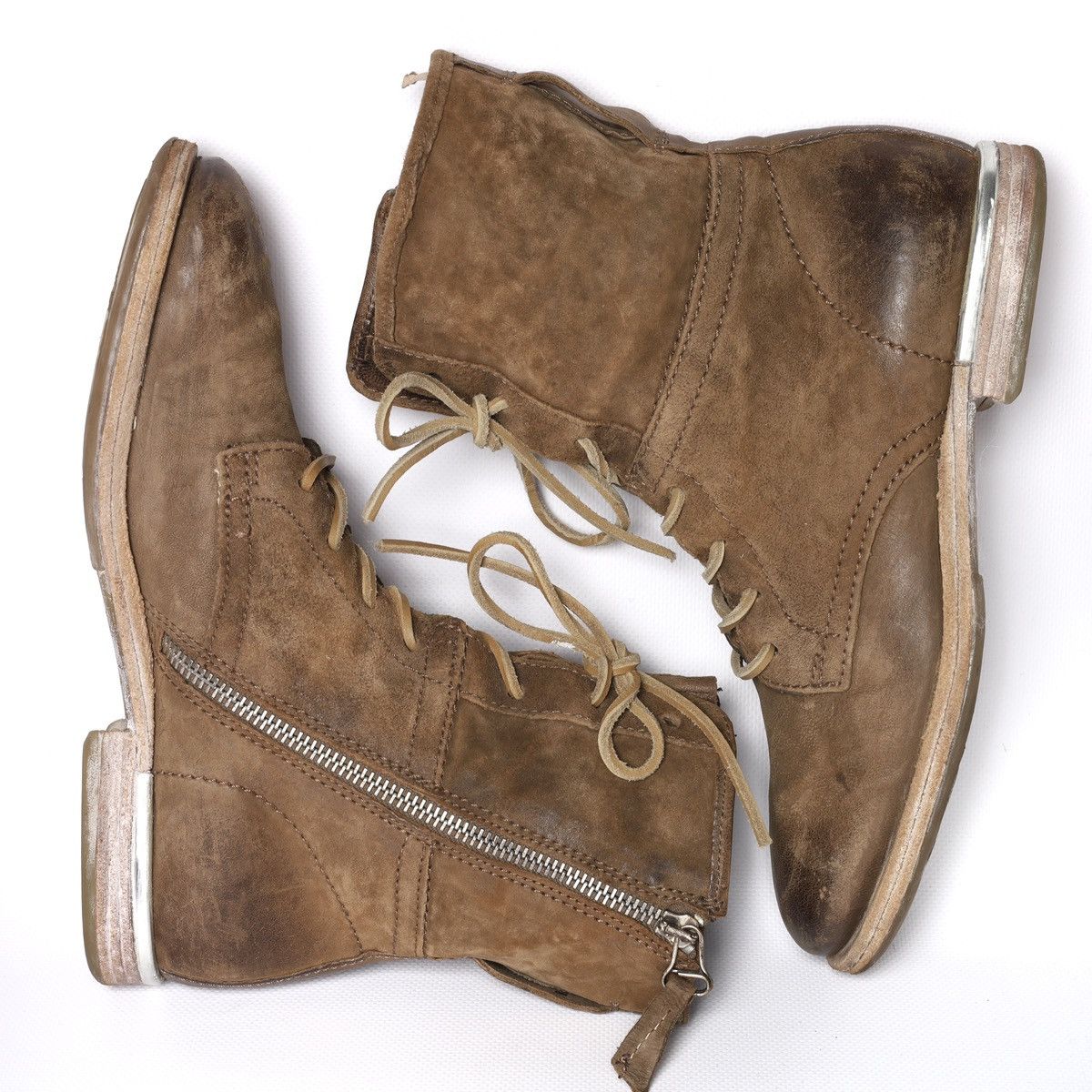 A.S.98 AS 98 Ankle Boots Beige Soft Leather Avantgarde Size US 9 / IT 39 - 2 Thumbnail