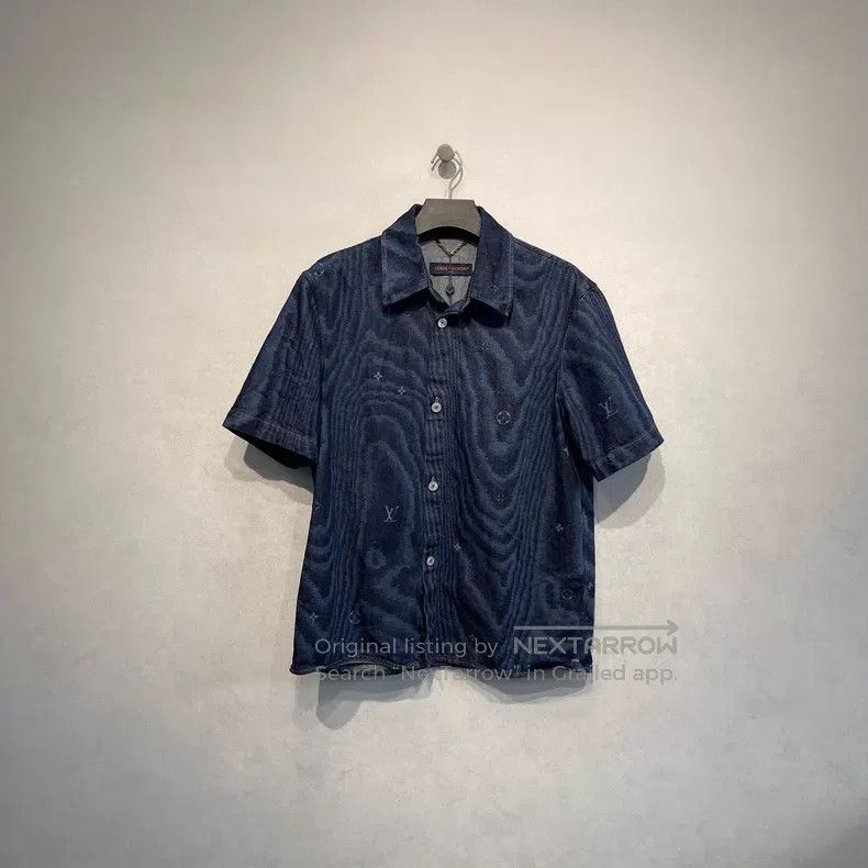 Louis Vuitton Louis Vuitton FW25 Pre-Fall Men's Short Sleeve Denim Butto Size US XL / EU 56 / 4 - 3 Thumbnail