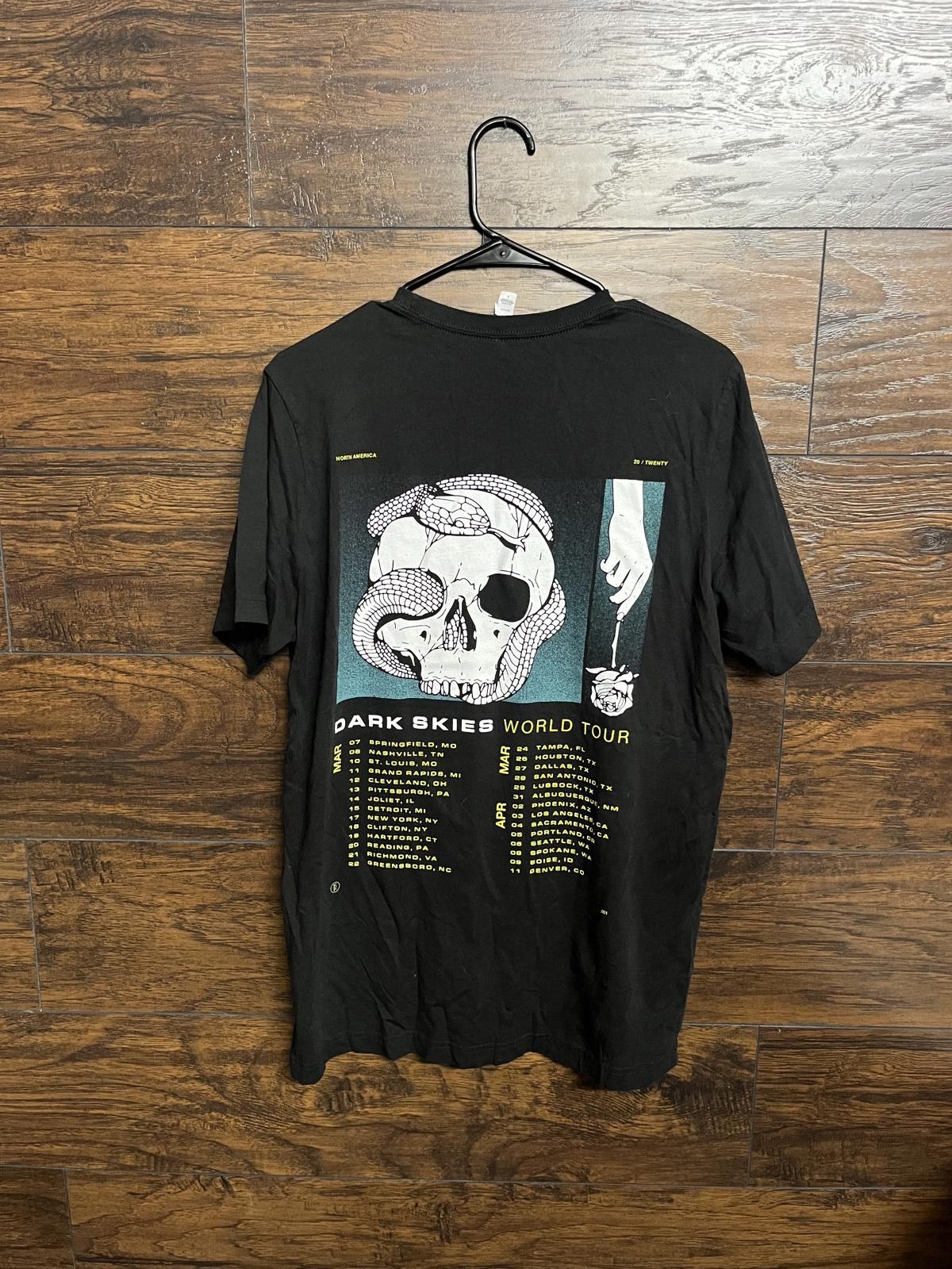 Designer Fit for a King T-shirt Dark Skies World Tour Shirt 2020 - L Size US L / EU 52-54 / 3 - 2 Thumbnail