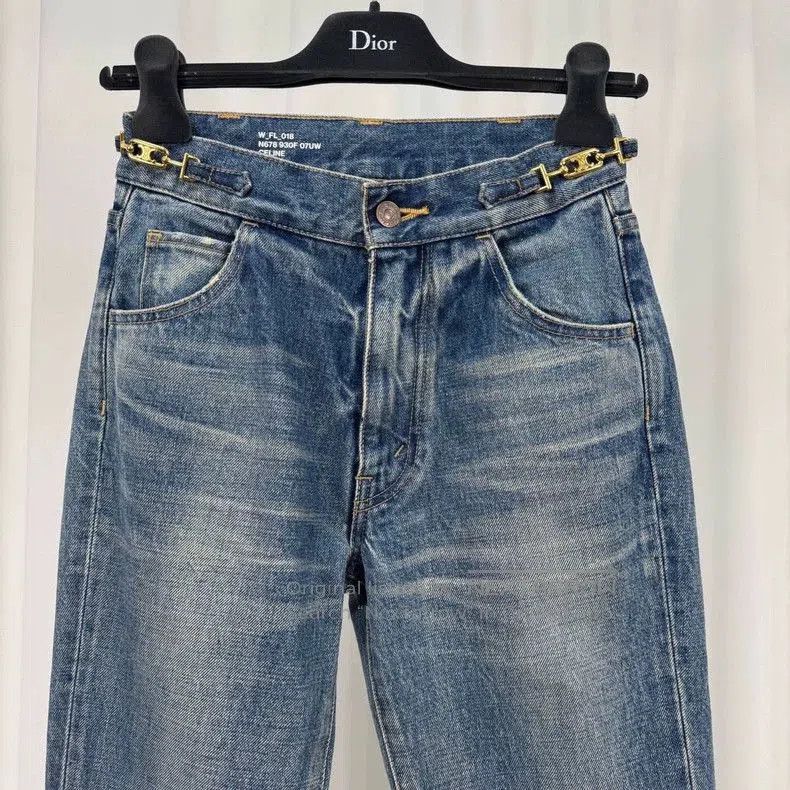 Celine Celine Triomphe Gold Buckle Washed Jeans. Size US 26 / EU 42 - 3 Thumbnail
