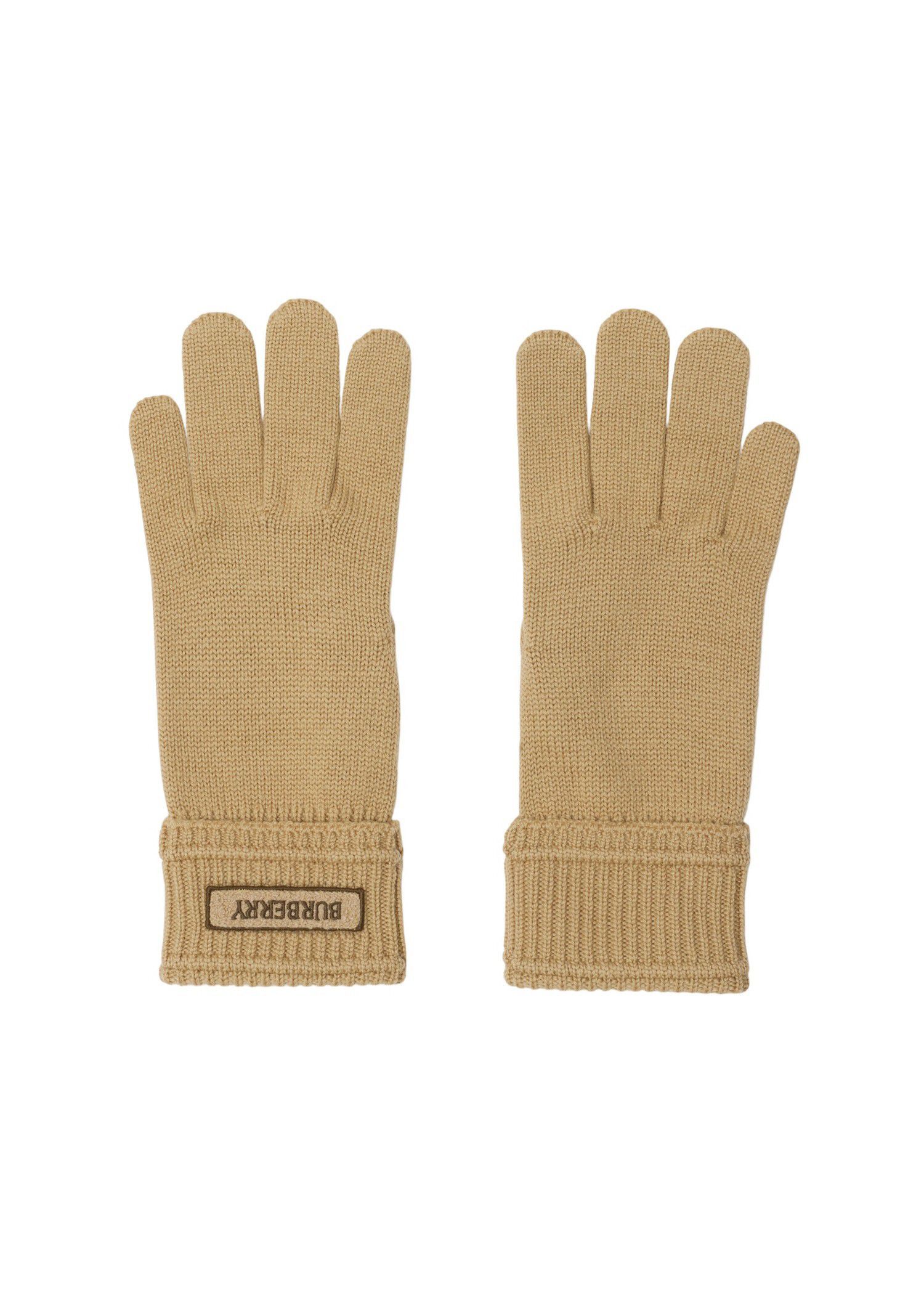 Burberry o1w1db10126 Size: M / Wool Gloves in Beige Size ONE SIZE - 1 Thumbnail