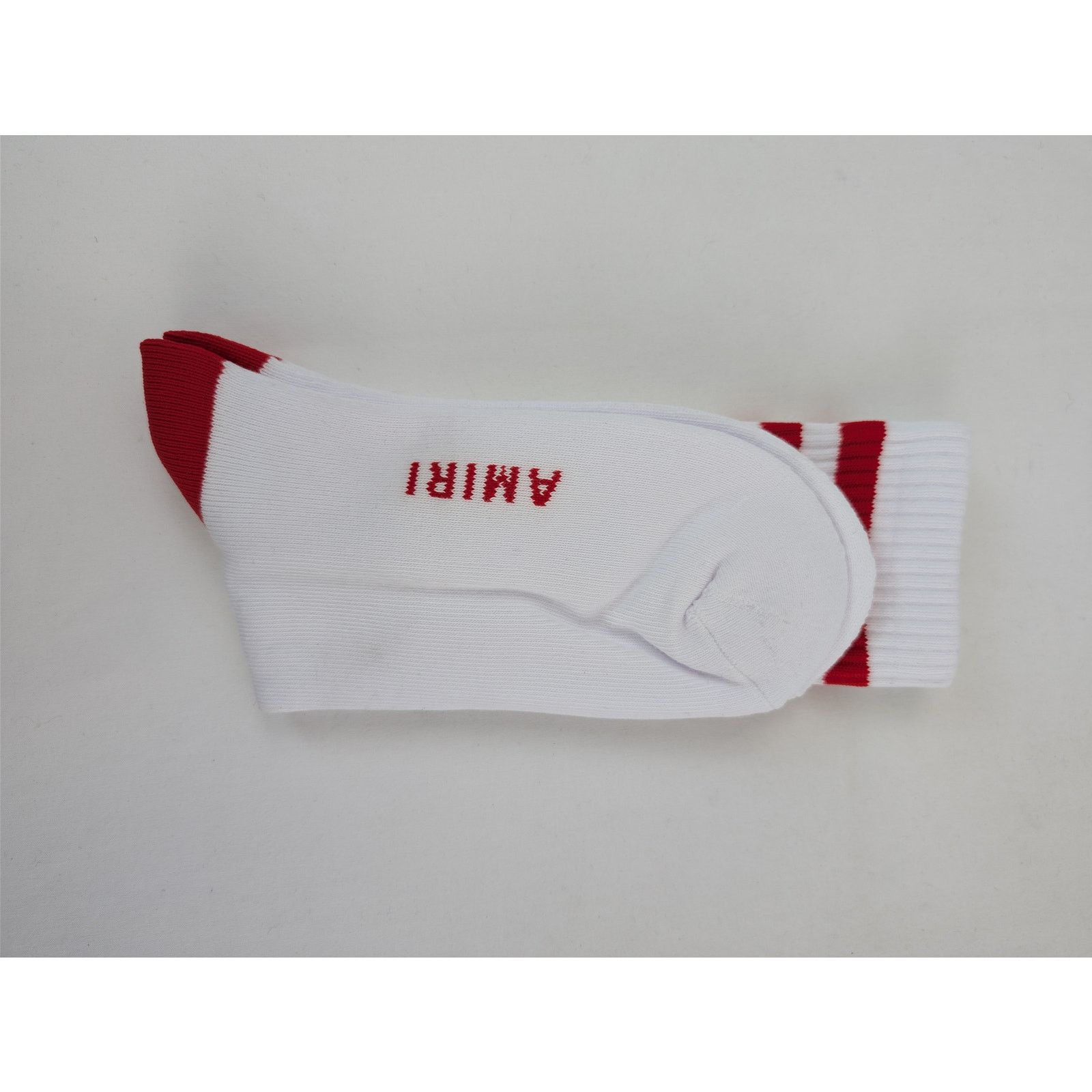 Amiri o1rshd1 Size: 41-42 / MA Tube Socks in White / Red Size ONE SIZE - 4 Thumbnail