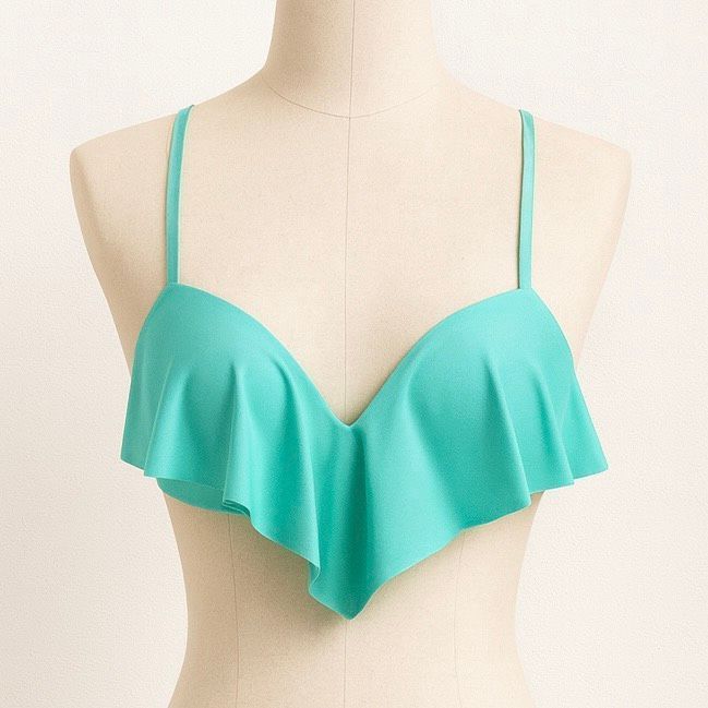 Other Calzedonia Aqua Ruffle Push-Up Bikini Top – Adjustable Strap Size ONE SIZE - 1 Thumbnail