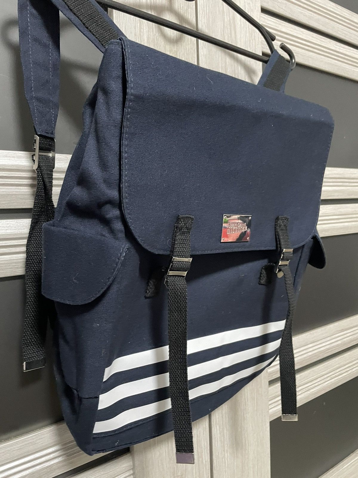 Jean Paul Gaultier JPG Jean Paul Gaultier logo canvas backpack navy Size ONE SIZE - 3 Thumbnail