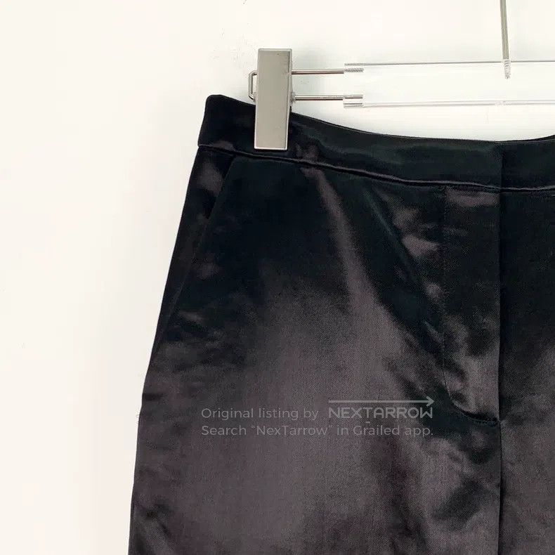 Loewe Loewe Black cotton satin casual long pants Size 24" / US 00 / IT 34 - 3 Thumbnail