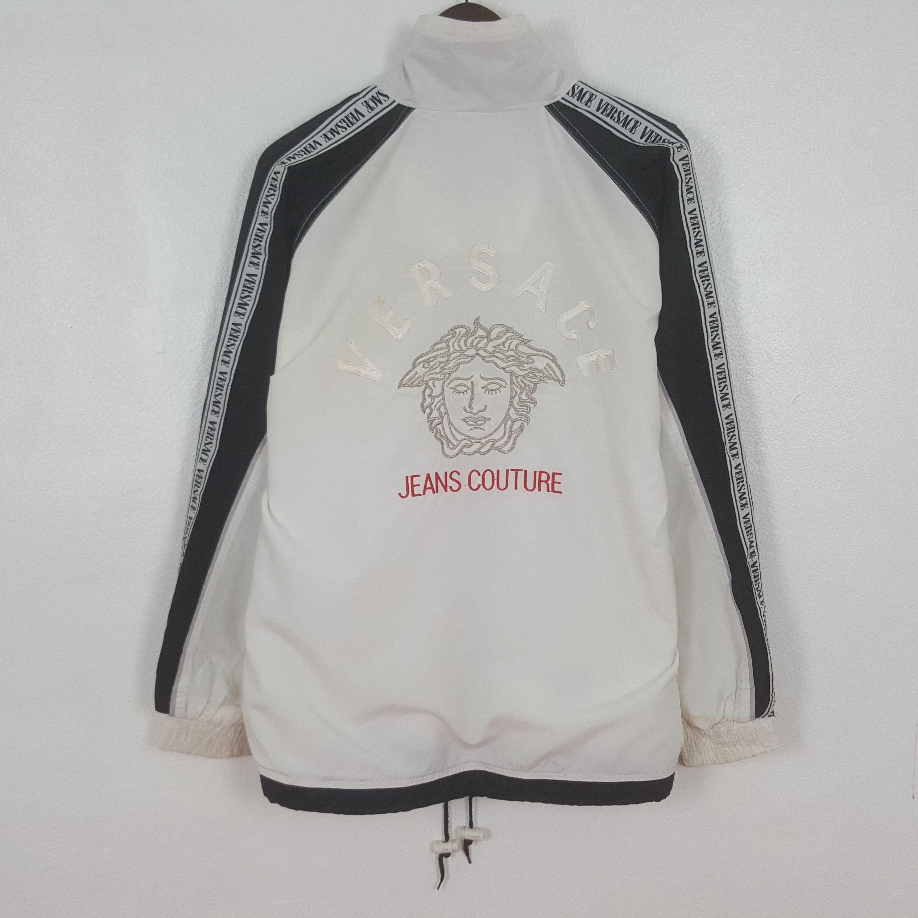 Versace Vintage Versace Track Zipper Jacket Size US XL / EU 56 / 4 - 1 Thumbnail
