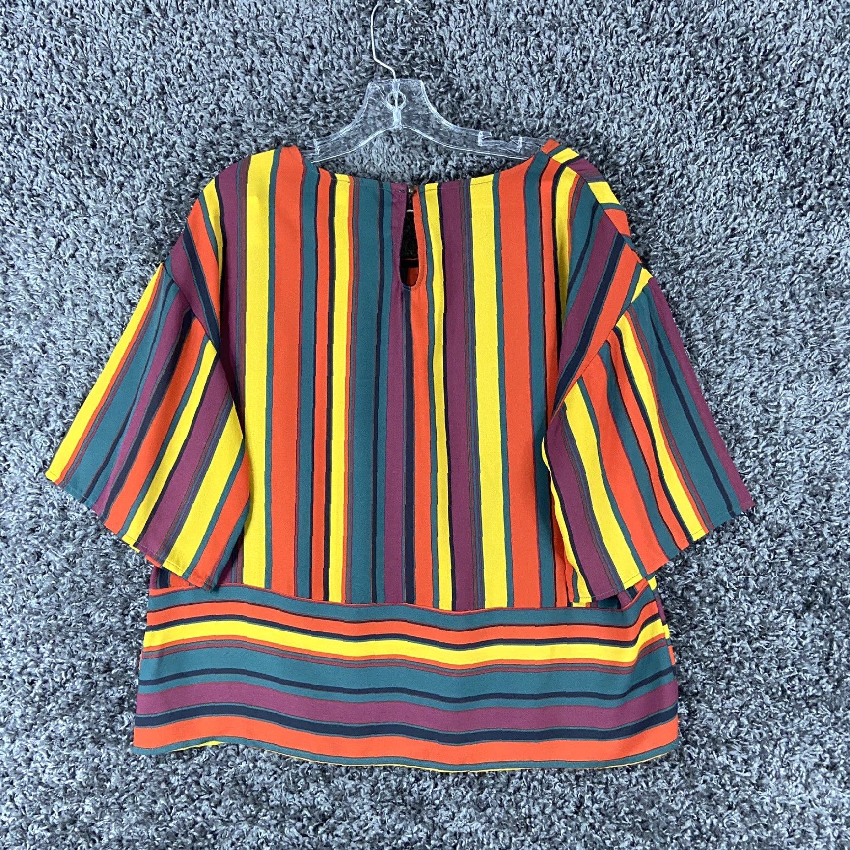 Etro W5 Retro Multicolor Blouse Short Sleeve Women’s M Women Blouse M Multicolor Retro Short Sleeve W5 Size M / US 6-8 / IT 42-44 - 8 Thumbnail