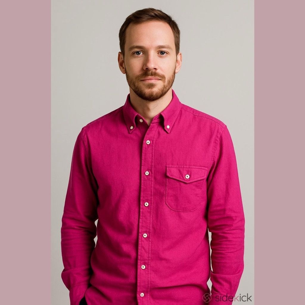 Other Poggianti Hot Pink 100% Italian Linen Shirt Size 17.5/ IT 44 Size US L / EU 52-54 / 3 - 1 Thumbnail