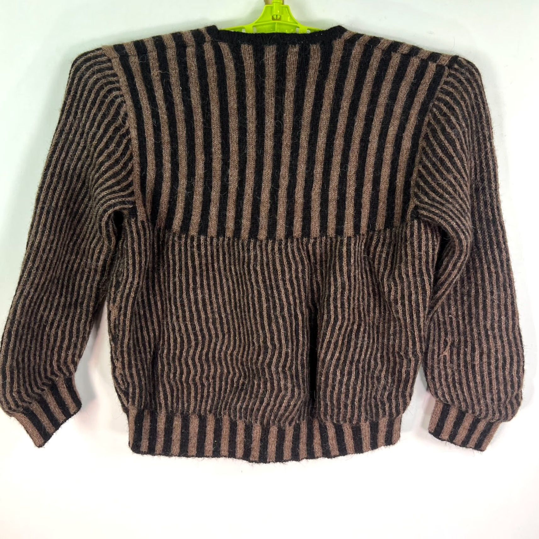 ESPIRIT VINTAGE Spirit in Santa Fe Sweater Unisex Adults M Long Sleeve Brown Alpaca Knitted Pullover Winter 100% Heavyweight Size M / US 6-8 / IT 42-44 - 5 Thumbnail