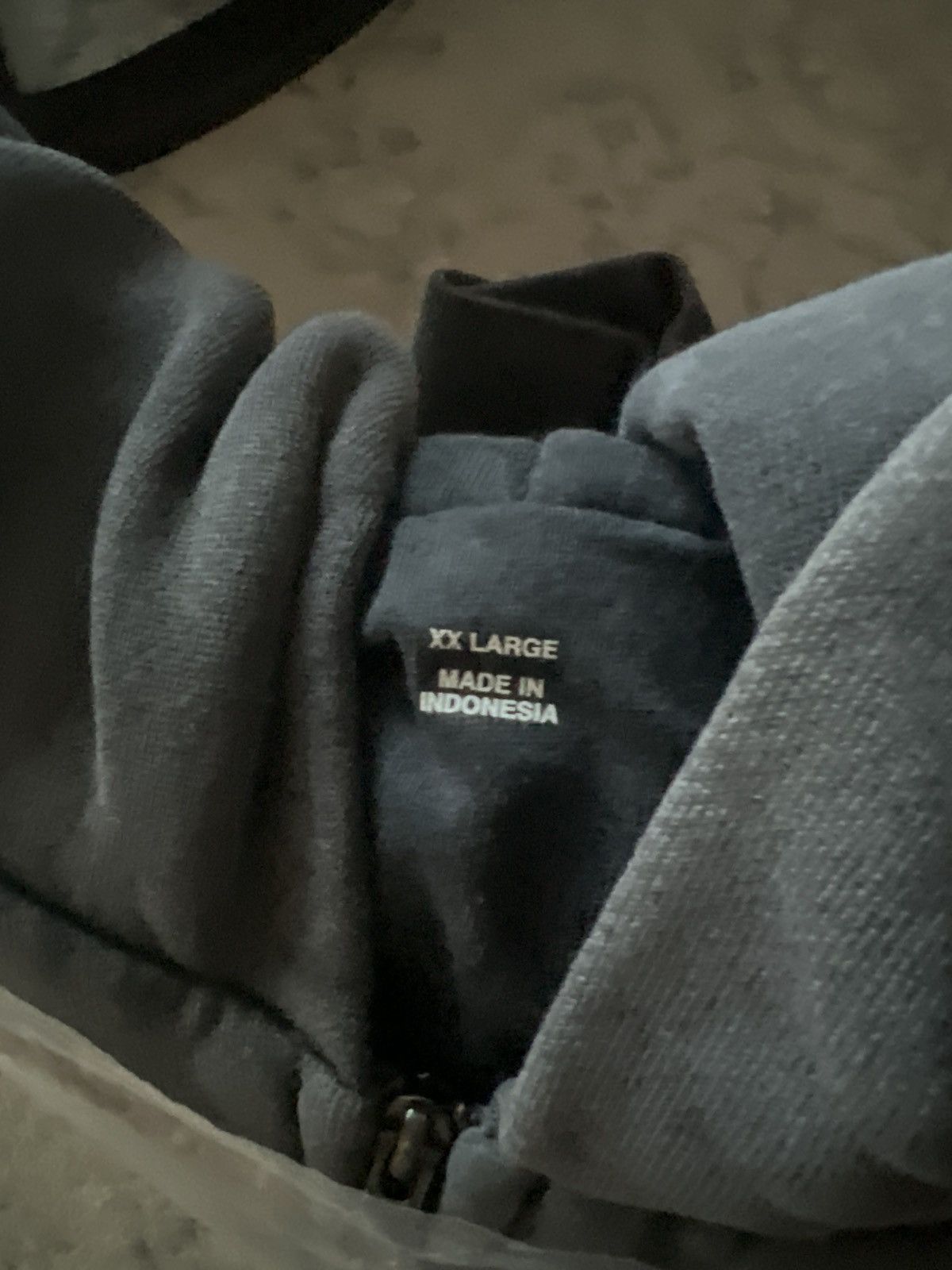 Balenciaga × Gap × Yeezy Yeezy Gap Zip Up Hoodie Poetic Black XXL Size US XXL / EU 58 / 5 - 4 Thumbnail