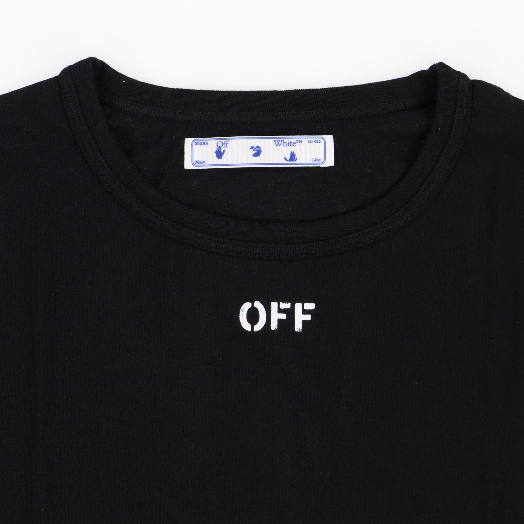 Off-White Black Spray Diagonals Logo Oversized T-Shirt Size US S / EU 44-46 / 1 - 7 Thumbnail