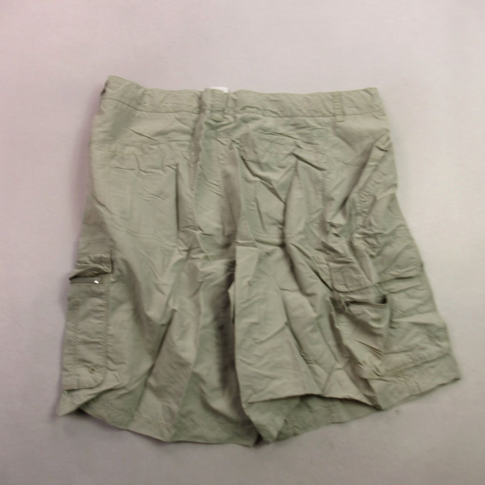 Vintage REI Womens Shorts Size 16 Lightweight Hiking Cargo Beige Pockets Outdoors Size 38" / US 16 / IT 52 - 2 Thumbnail