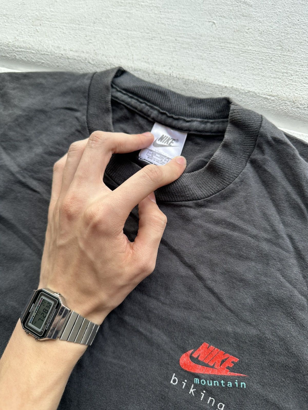 Nike 🚨NIKE MOUNTAIN BIKING single stitch VNTG T Shirt Big Logo Size US M / EU 48-50 / 2 - 11 Thumbnail