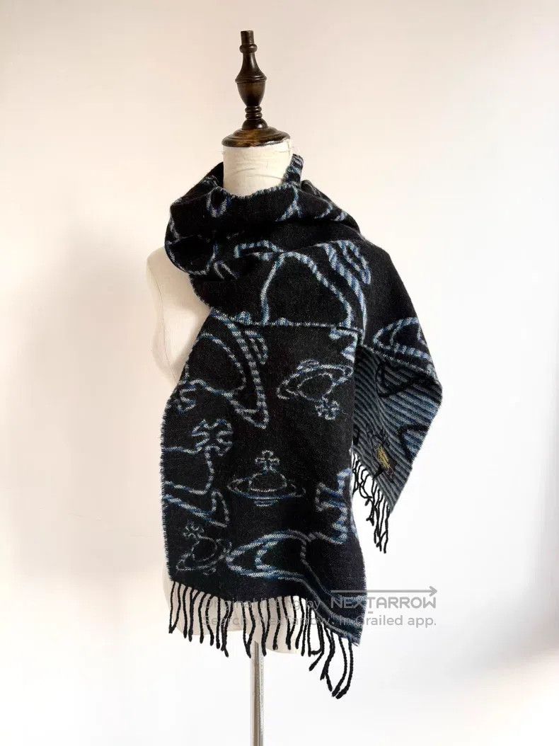 Vivienne Westwood Vivienne Westwood Black Blue Striped Big Saturn Full-print Size ONE SIZE - 1 Thumbnail