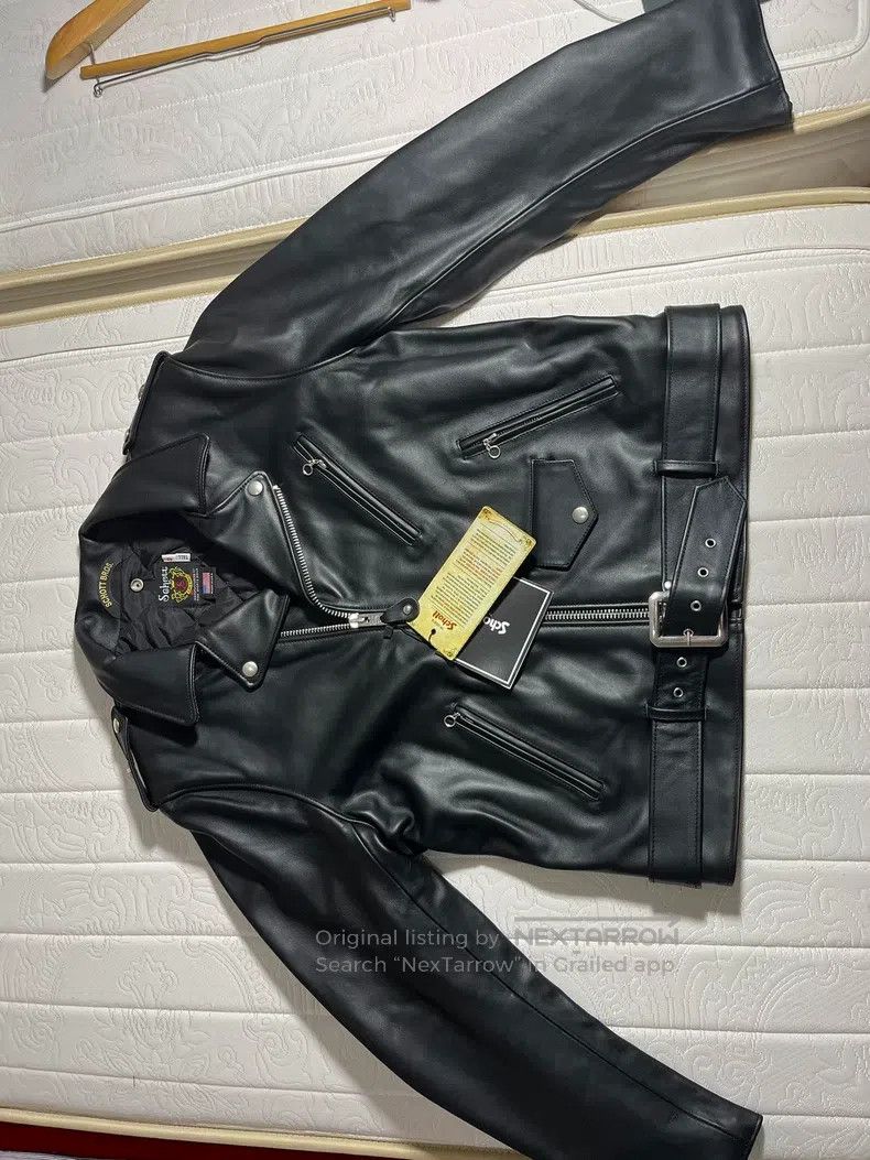 Schott Schott Leather coat Size US L / EU 52-54 / 3 - 4 Thumbnail