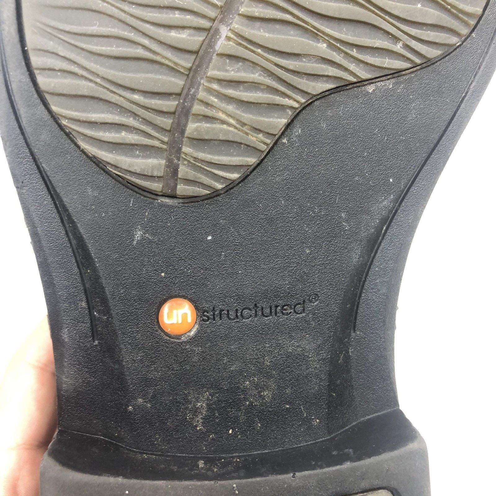 Clarks Clark Unstructured Black Leather Mens Shoes 12W career Size US 12 / EU 45 - 8 Thumbnail