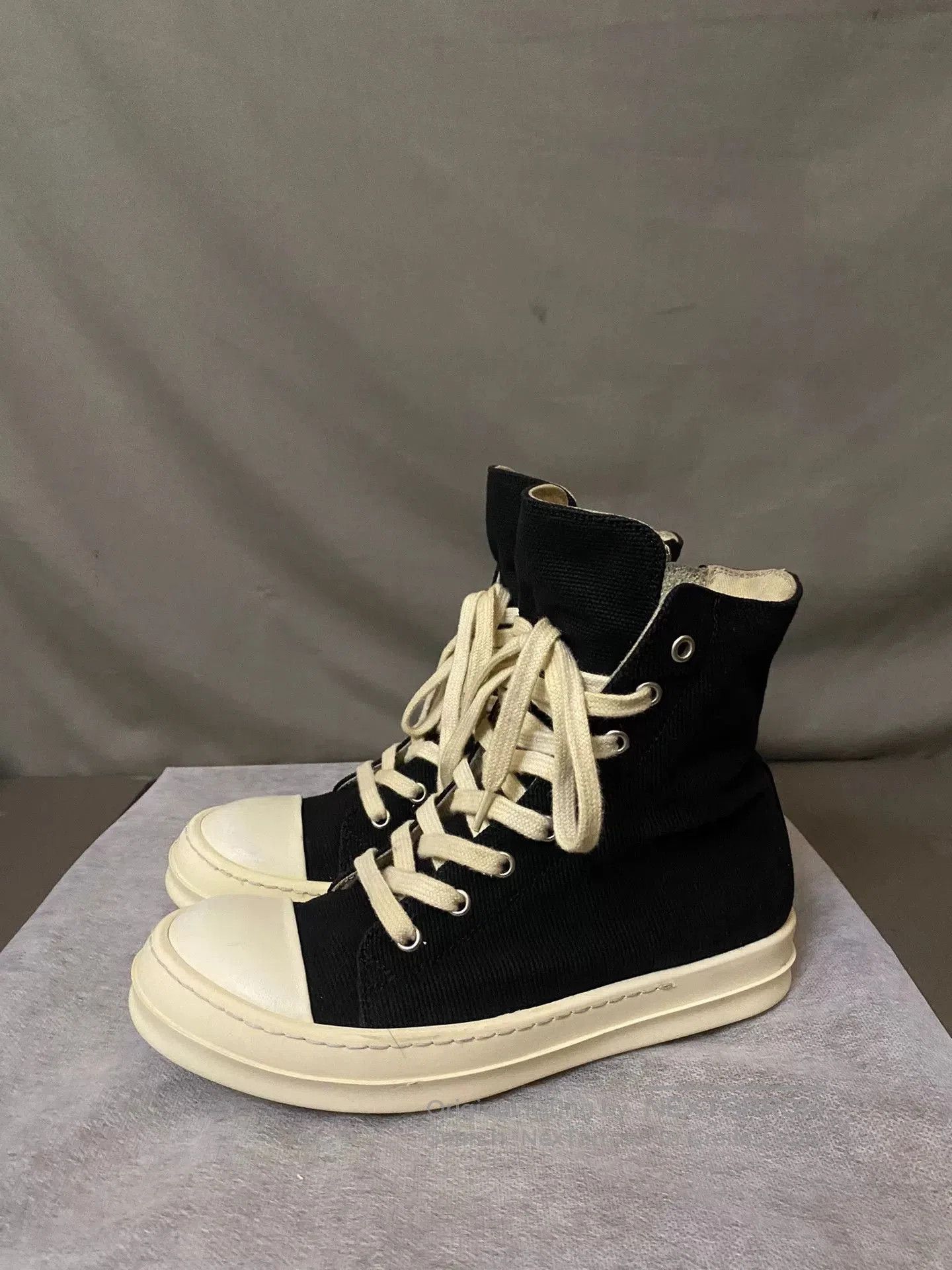 Rick Owens Rick Owens Black Converse Style Sneakers. Size US 6.5 / EU 39-40 - 1 Thumbnail