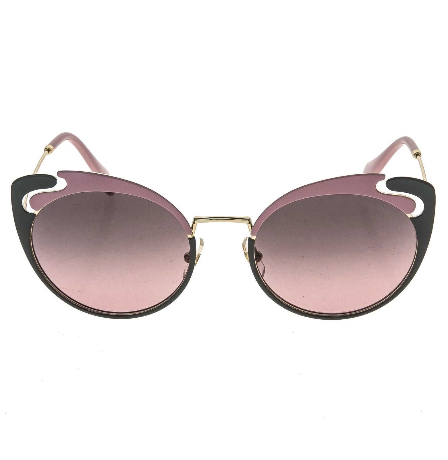 Miu Miu MIU MIU NOIR MU57TS 57T Cut Out Gold Pink Fashion Sunglasses Size ONE SIZE - 9 Thumbnail