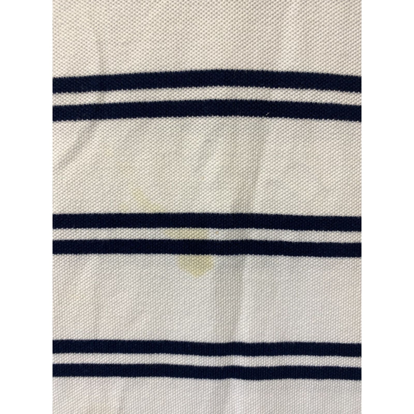 Polo Ralph Lauren VINTAGE Polo Ralph Lauren Polo Shirt Men L White Black Striped /108-27 Short Sleeve Polo Shirt Mens Large White Black Striped 90s Genre: Golf/Beac t Size US L / EU 52-54 / 3 - 5 Thumbnail
