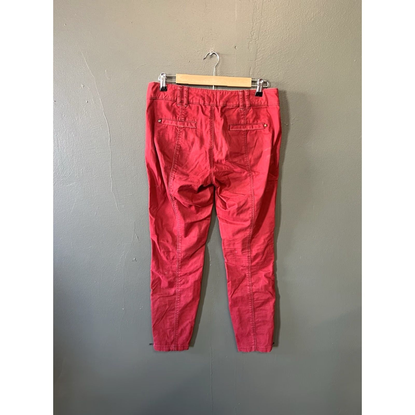 Vintage Pilcro and the Letterpress by Anthropologie Womens Black Chino Pants Size 6 x 28 Size 28" / US 6 / IT 42 - 2 Thumbnail