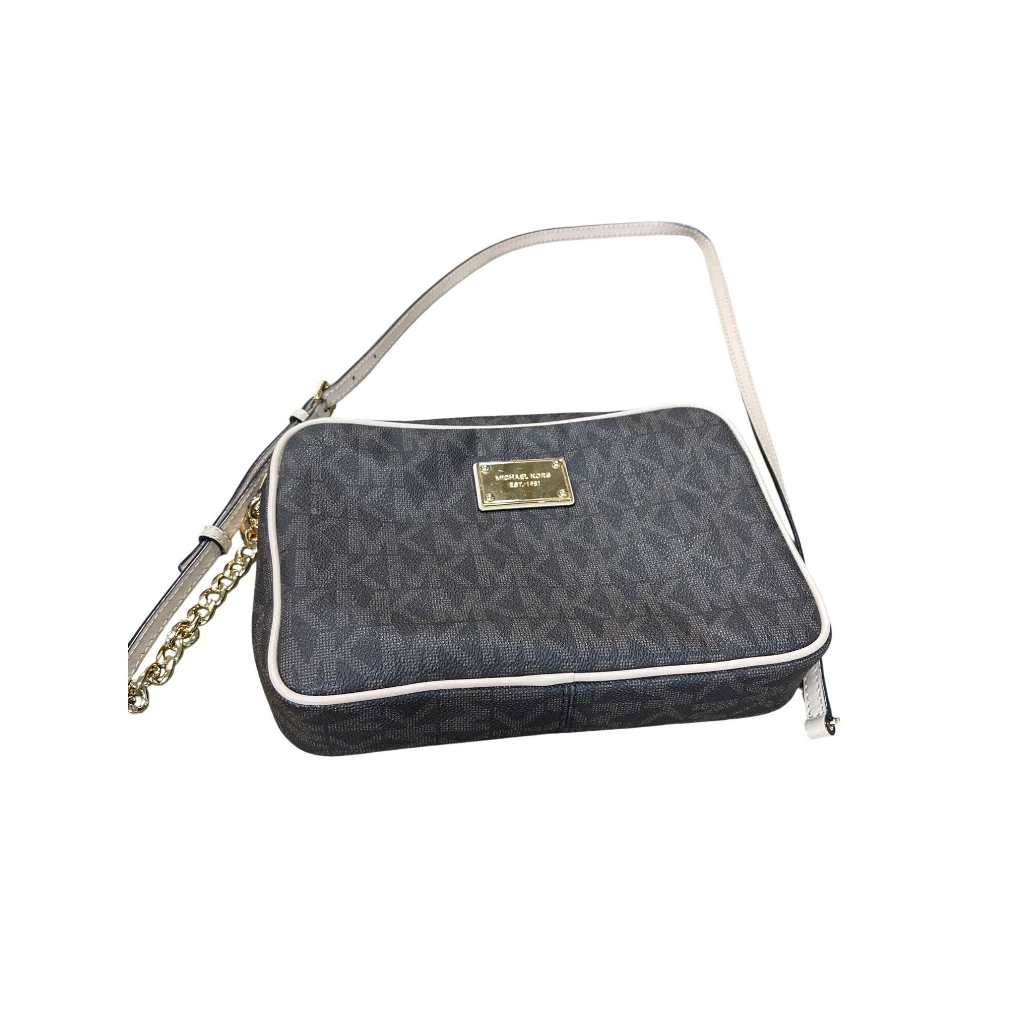 Michael Kors Michael Kors womans brown Jet Set Travel Large Logo Crossbod Size ONE SIZE - 1 Thumbnail