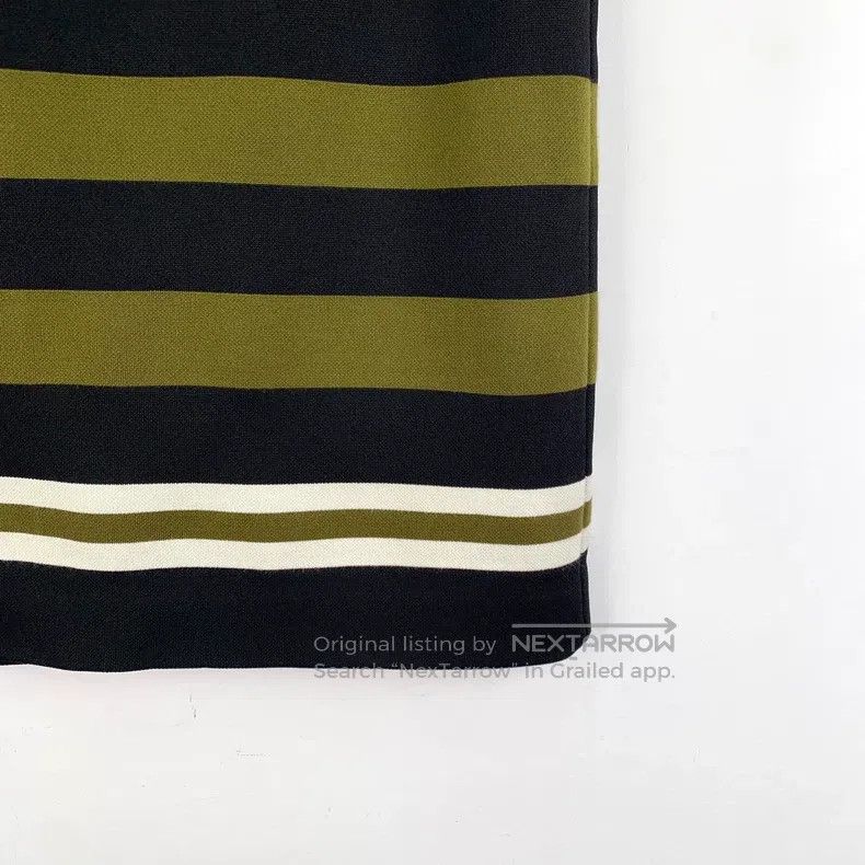 Prada Prada Colour-blocked striped cotton casual skirt Size 26" / US 2 / IT 38 - 4 Thumbnail